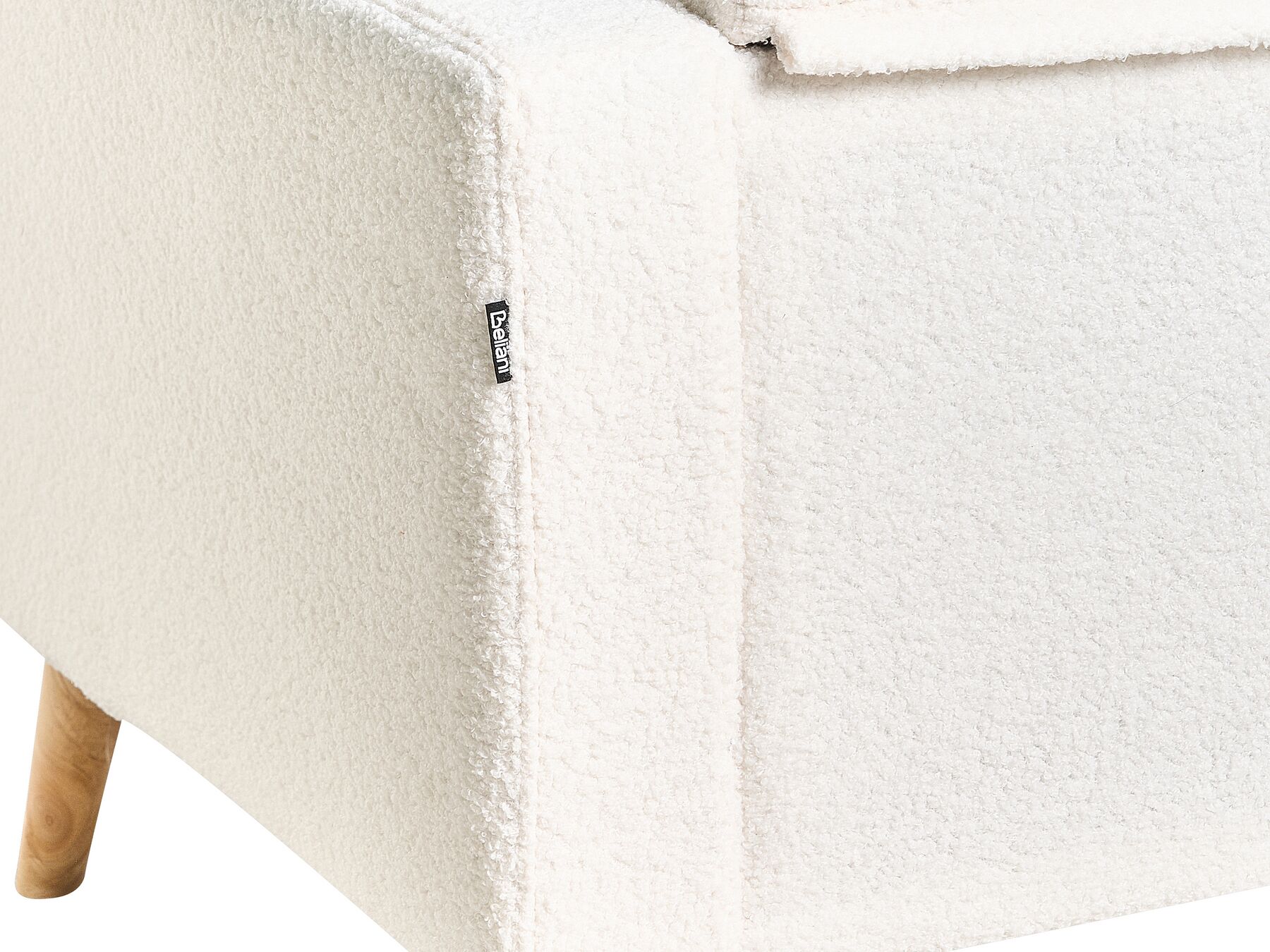 2 Seater Boucle Sofa Off-White KALMAR