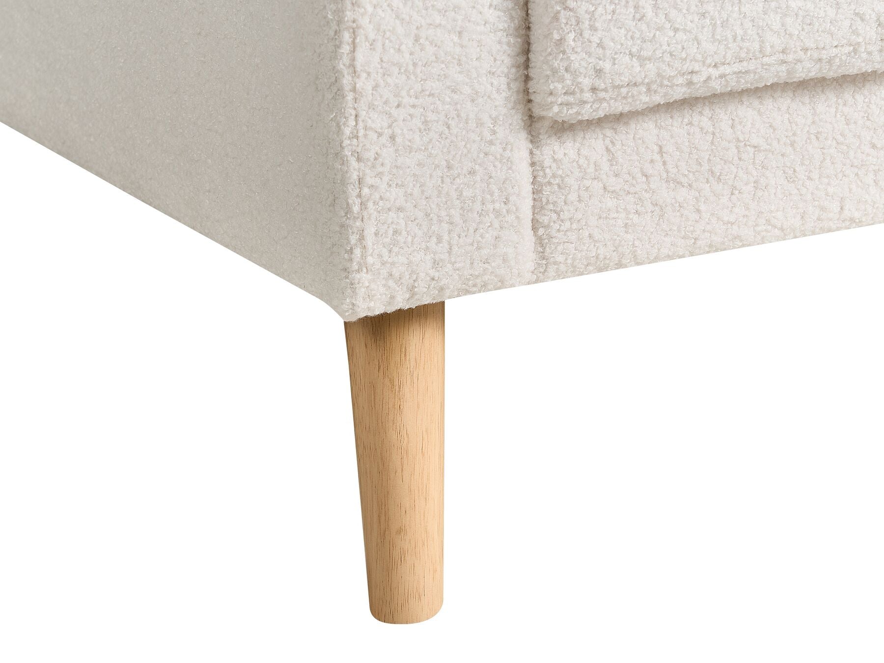 2 Seater Boucle Sofa Off-White KALMAR
