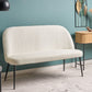 2 Seater Boucle Kitchen Sofa Light Beige OSBY