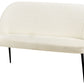 2 Seater Boucle Kitchen Sofa Light Beige OSBY