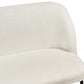 2 Seater Boucle Kitchen Sofa Light Beige OSBY