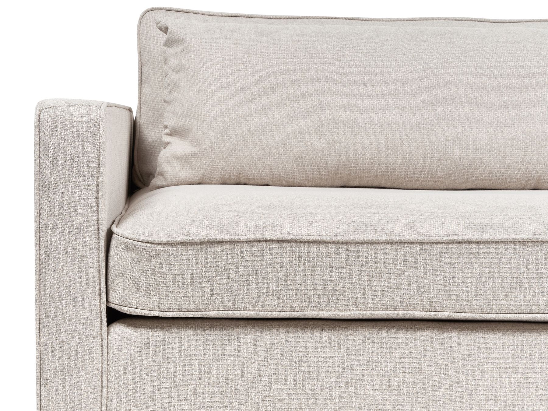 3 Seater Fabric Sofa Beige VINSTRA