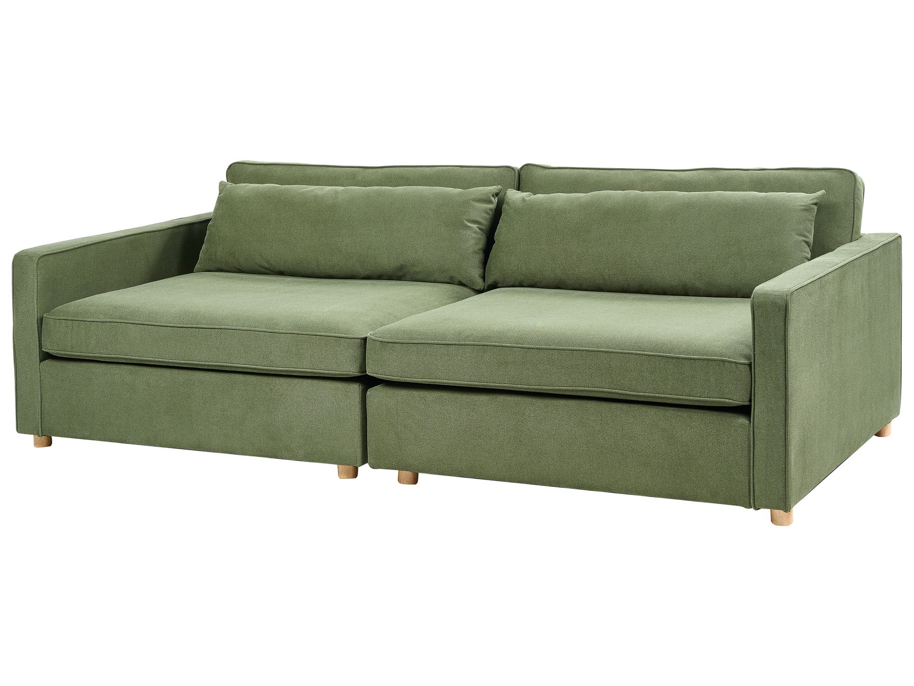 3 Seater Fabric Sofa Green VINSTRA