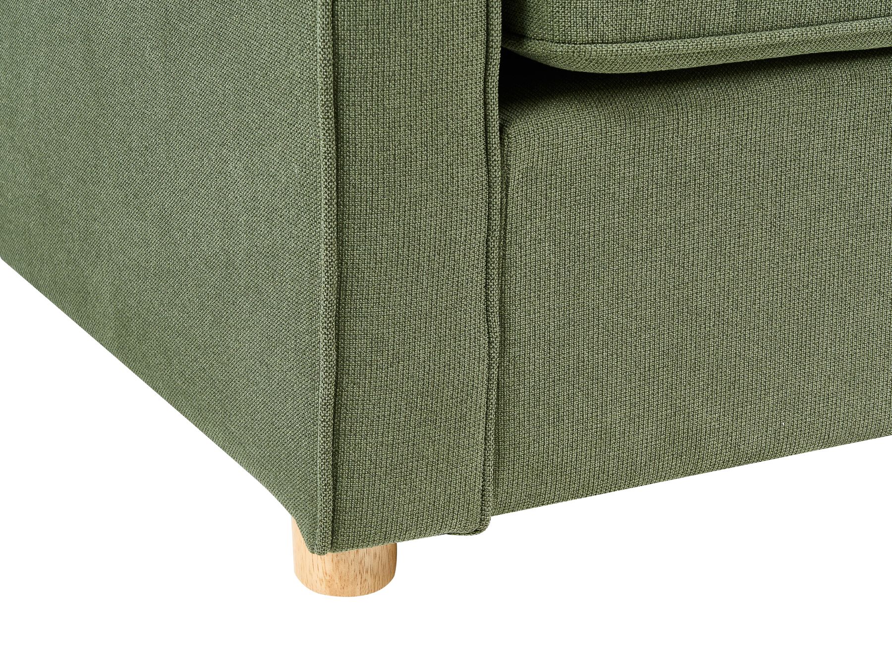3 Seater Fabric Sofa Green VINSTRA