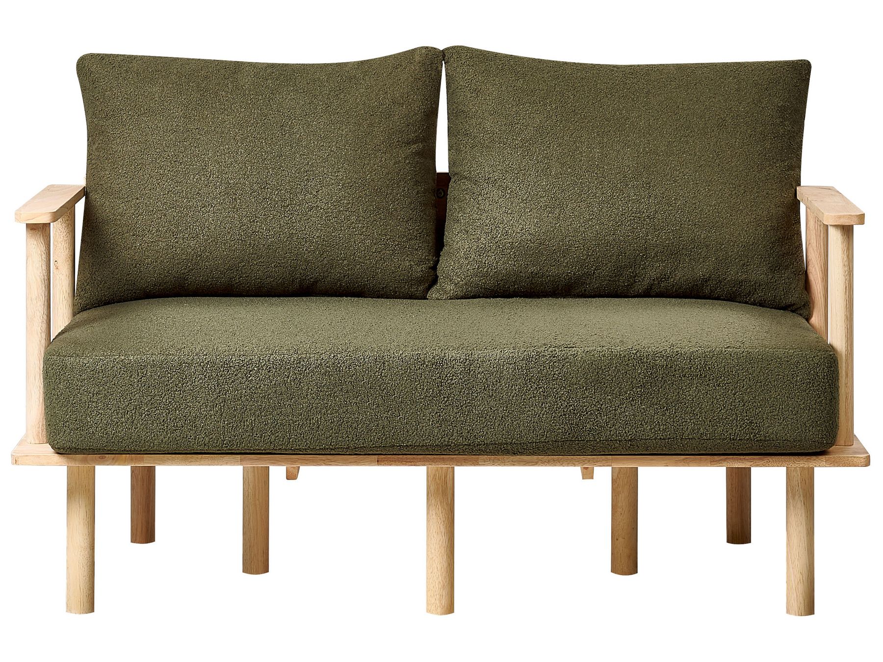 2 Seater Boucle Sofa Dark Green ASKER