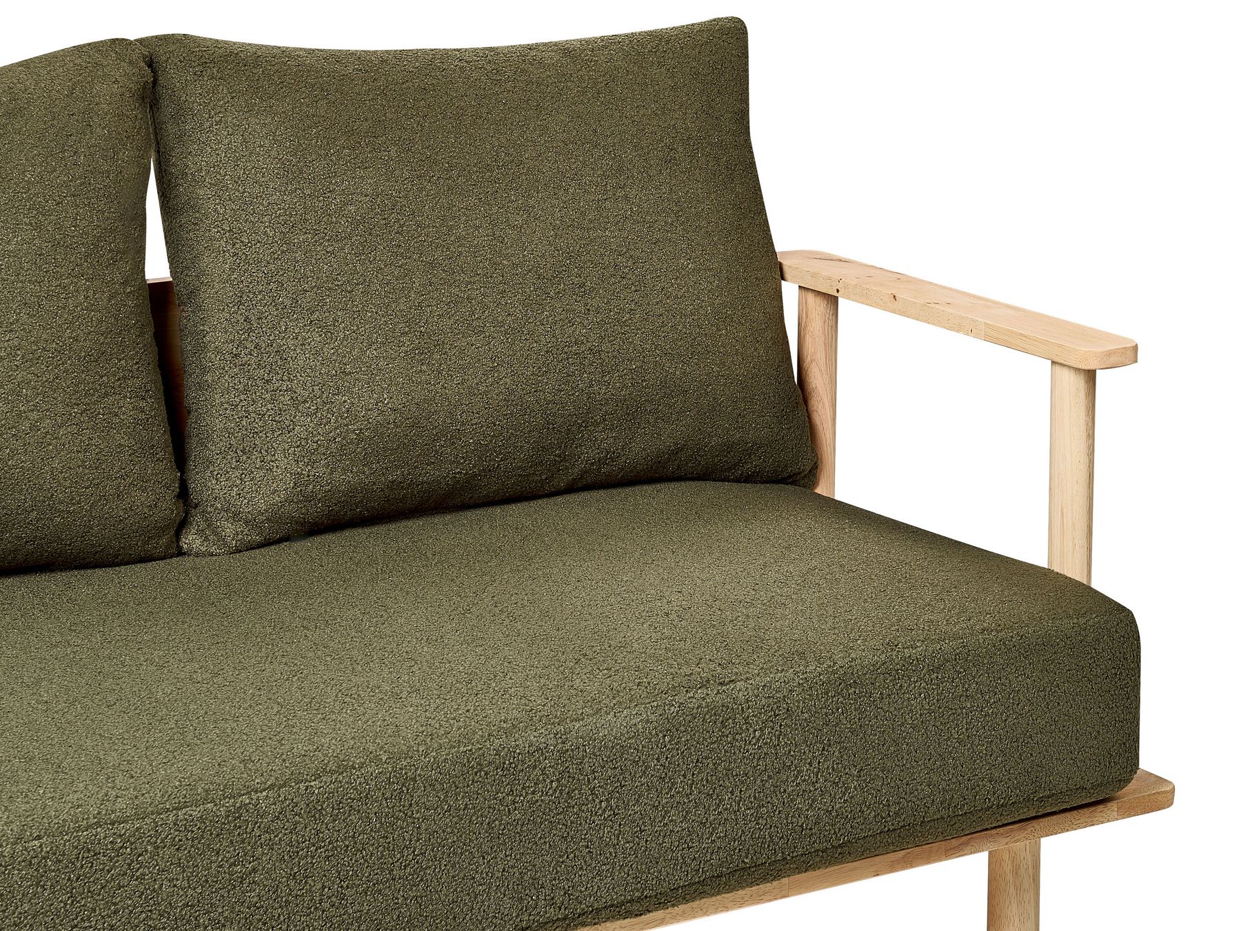 2 Seater Boucle Sofa Dark Green ASKER