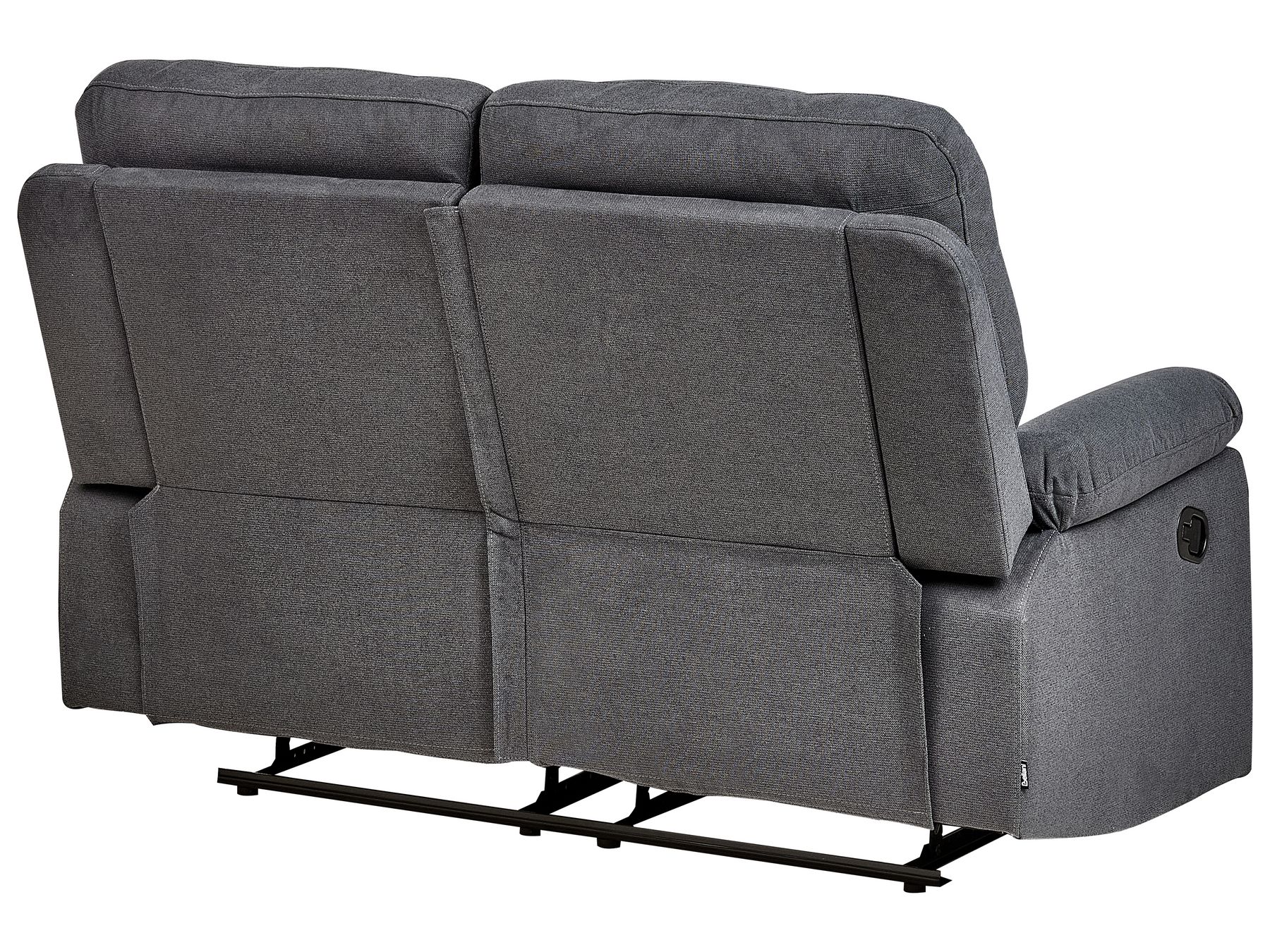 2 Seater Fabric Manual Recliner Sofa Grey BERGEN II