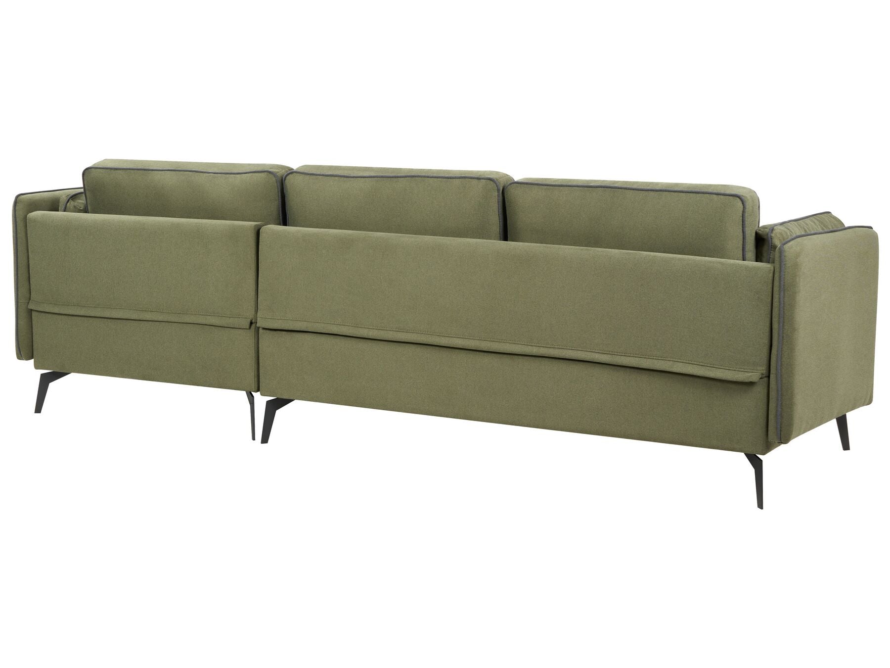 Left Hand Fabric Corner Sofa Green ALTAN