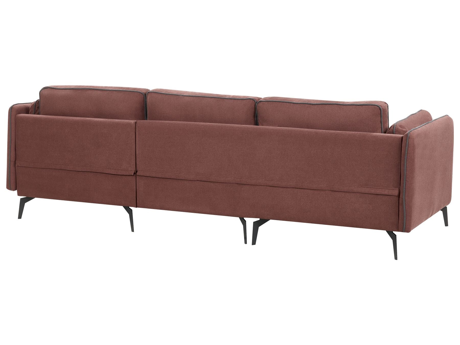 Left Hand Fabric Corner Sofa Burgundy ALTAN