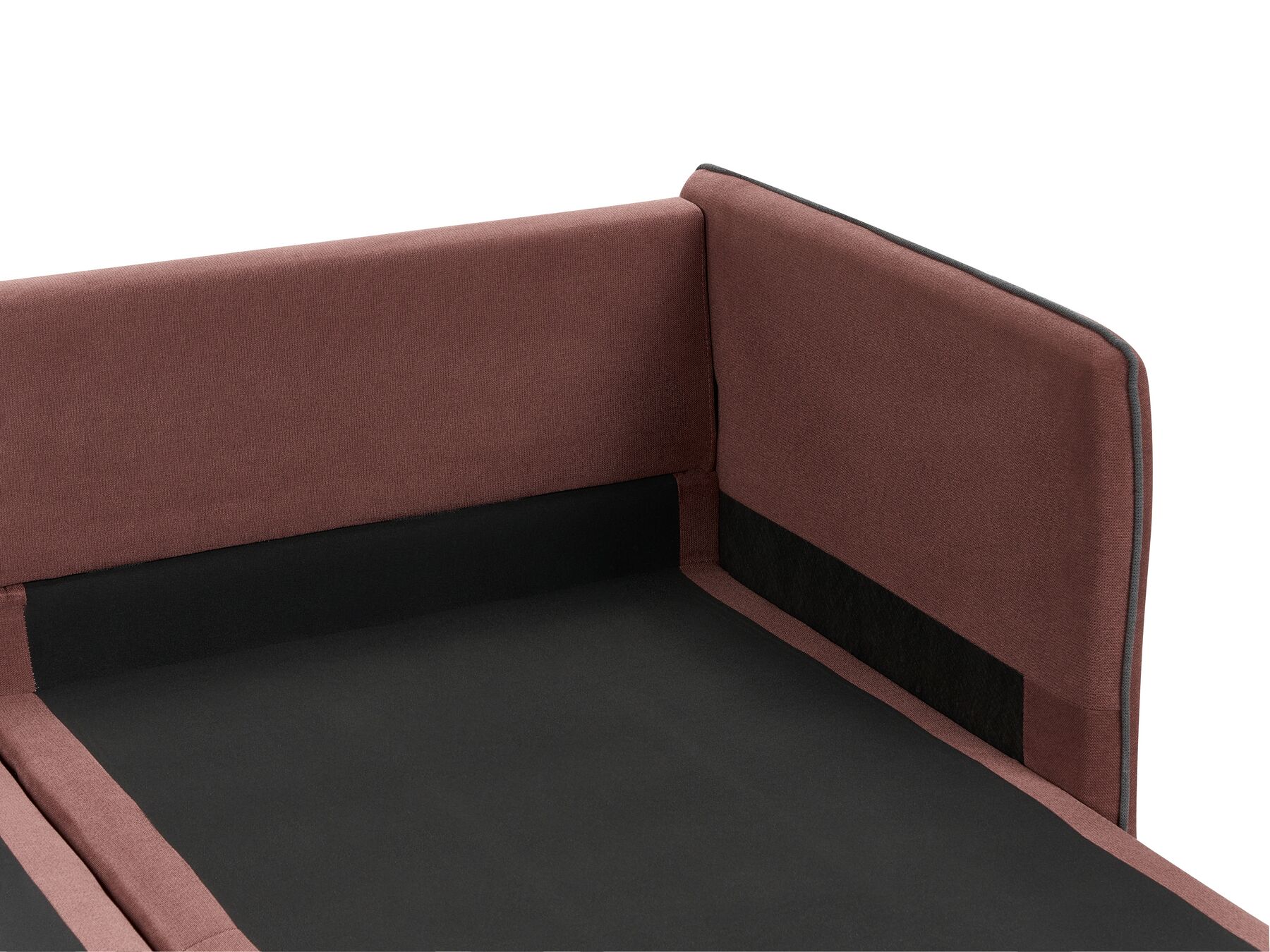 Left Hand Fabric Corner Sofa Burgundy ALTAN