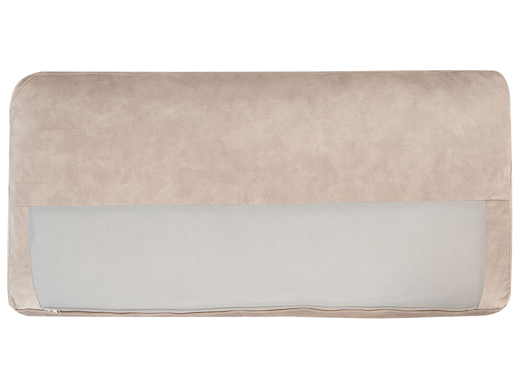 Right Hand 3 Seater Velvet Corner Sofa Beige LOFOTEN