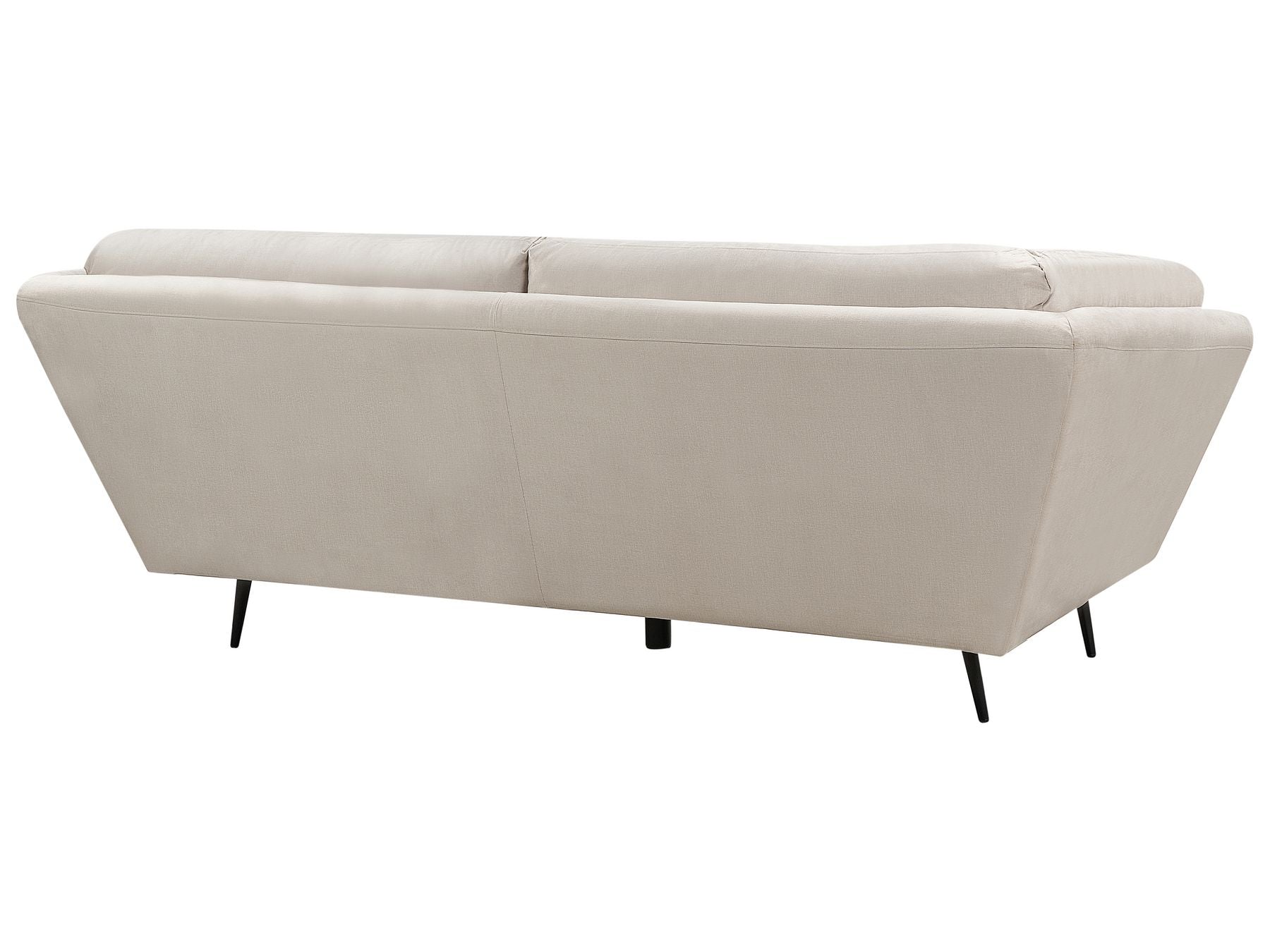 3 Seater Velvet Sofa Beige LENVIK