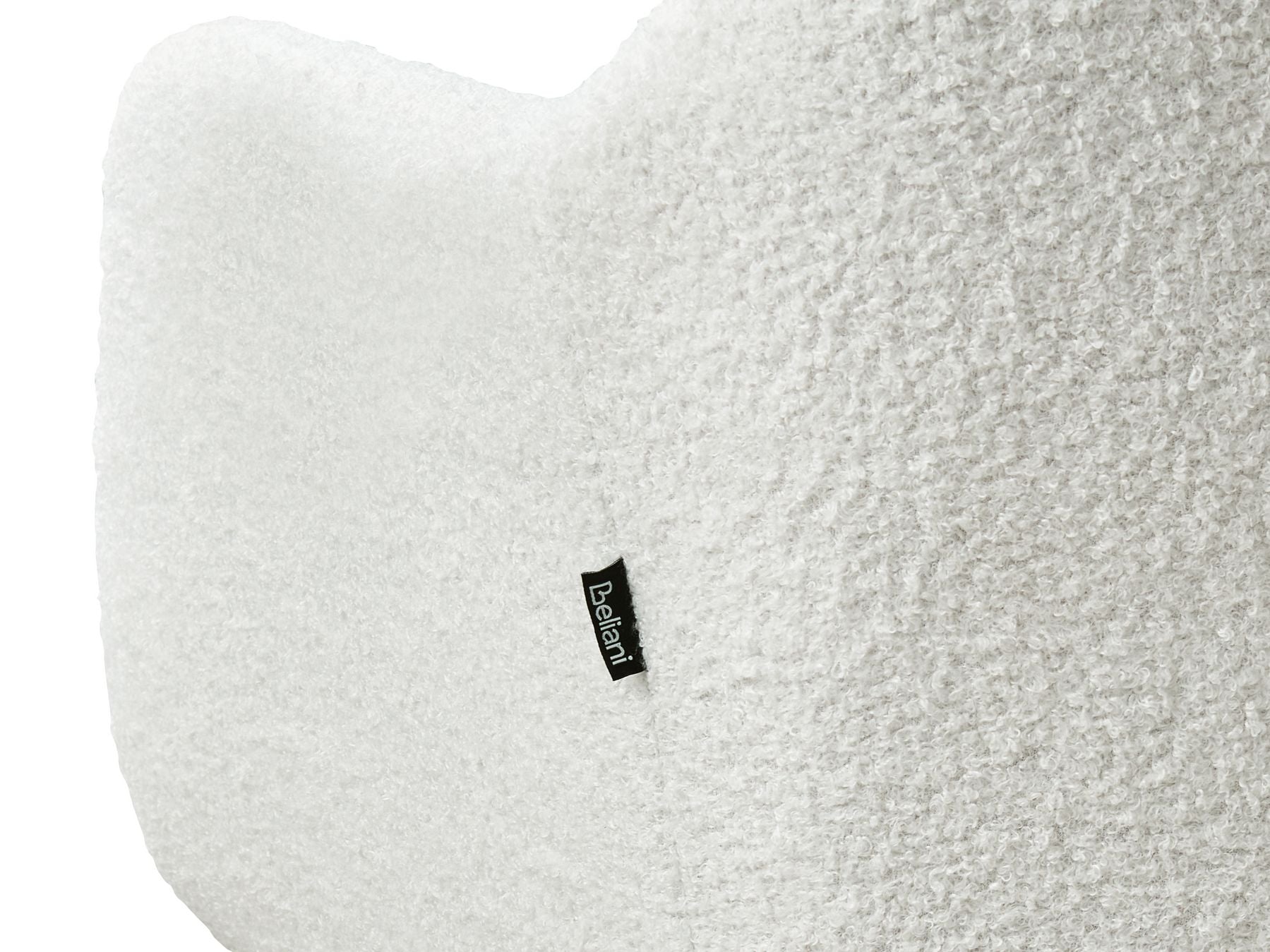 2 Seater Boucle Kitchen Sofa Off-White TABY