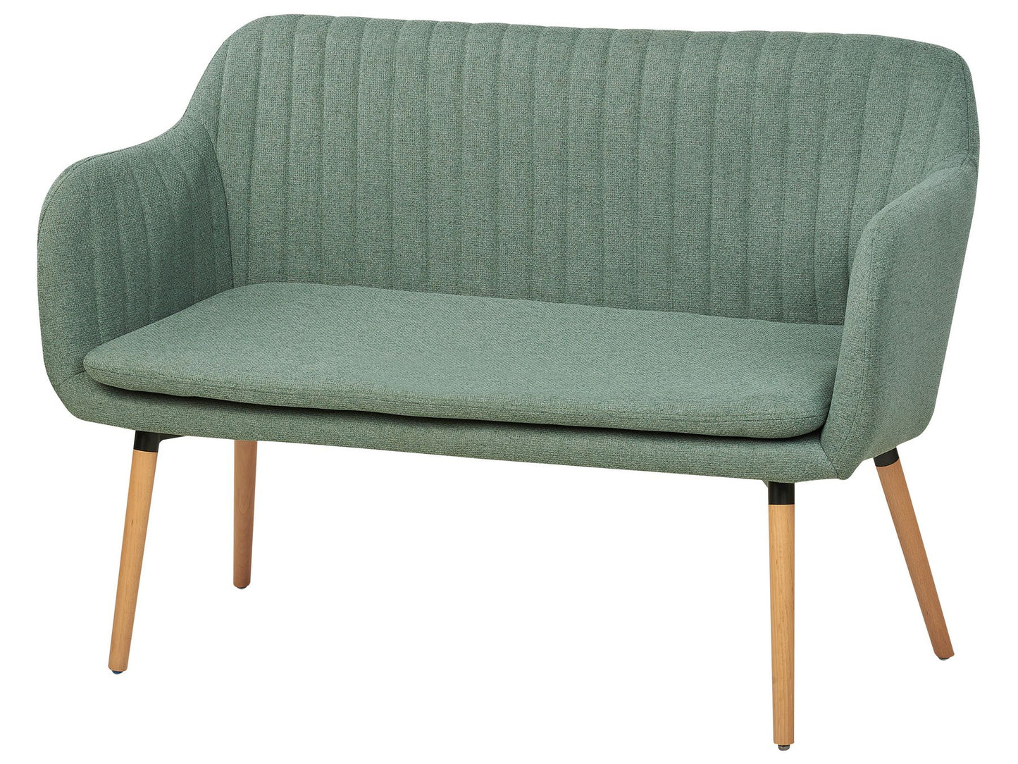 2 Seater Fabric Kitchen Sofa Green TABY
