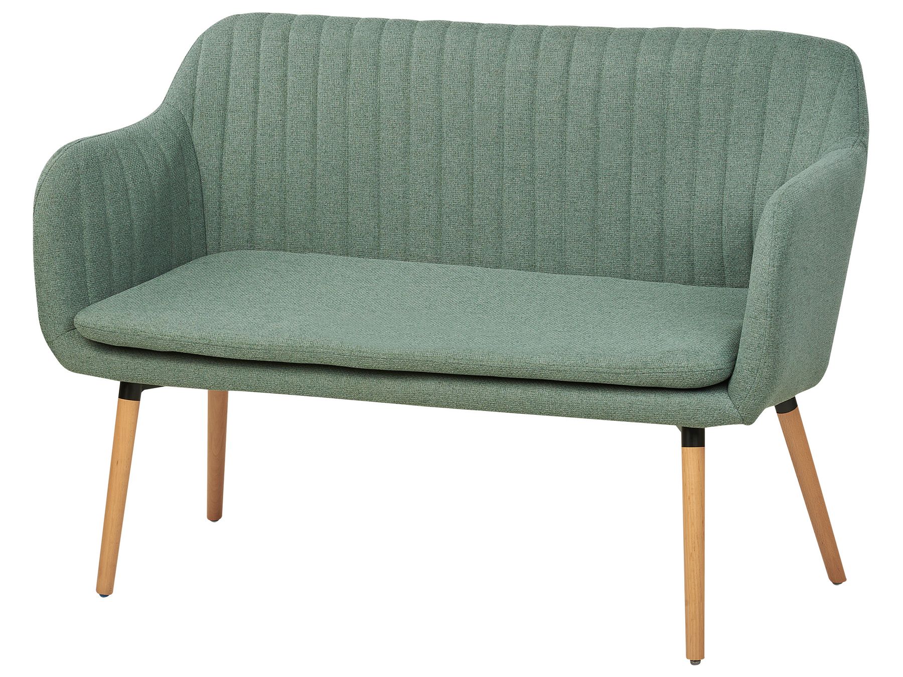 2 Seater Fabric Kitchen Sofa Green TABY
