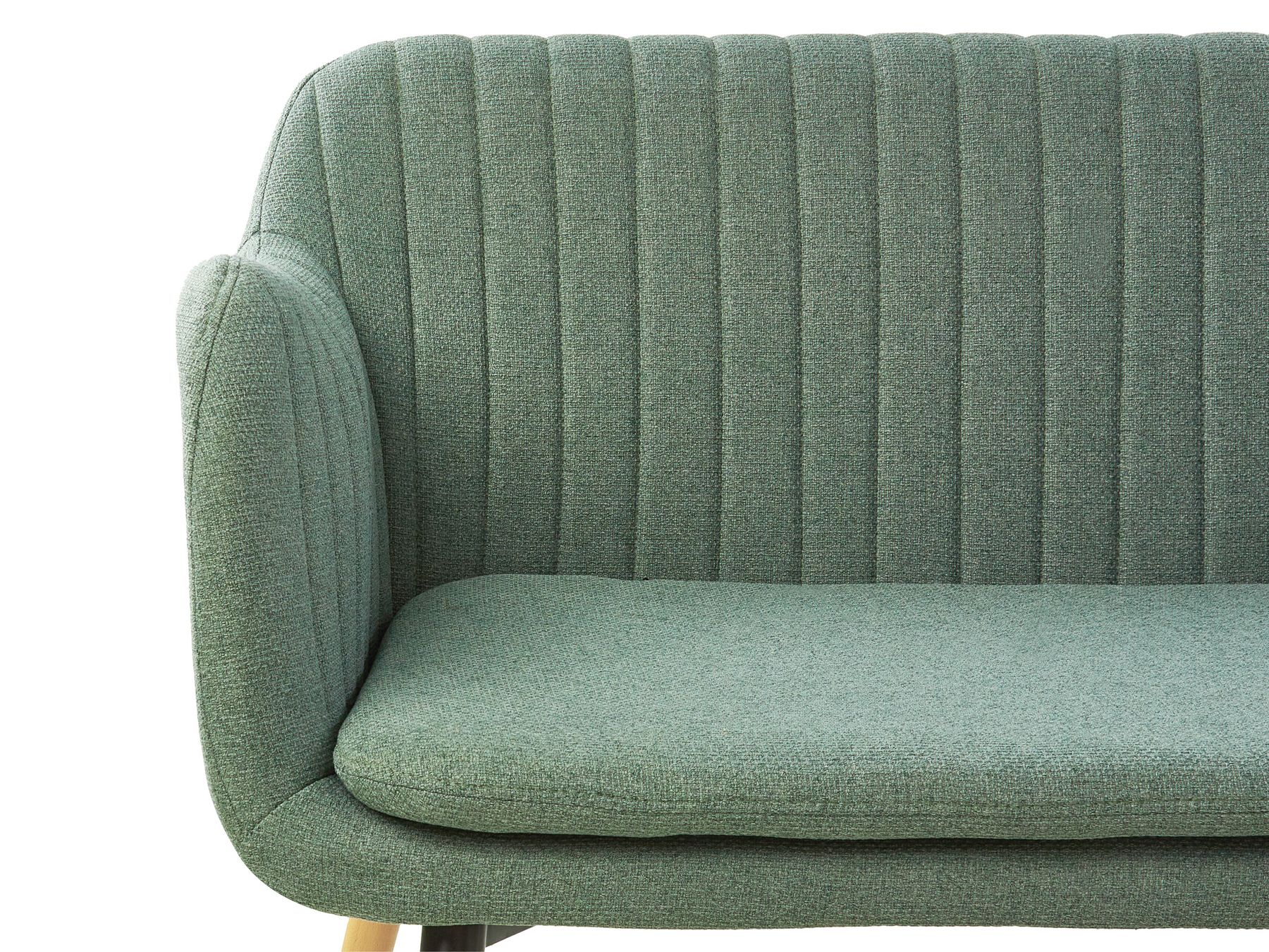 2 Seater Fabric Kitchen Sofa Green TABY