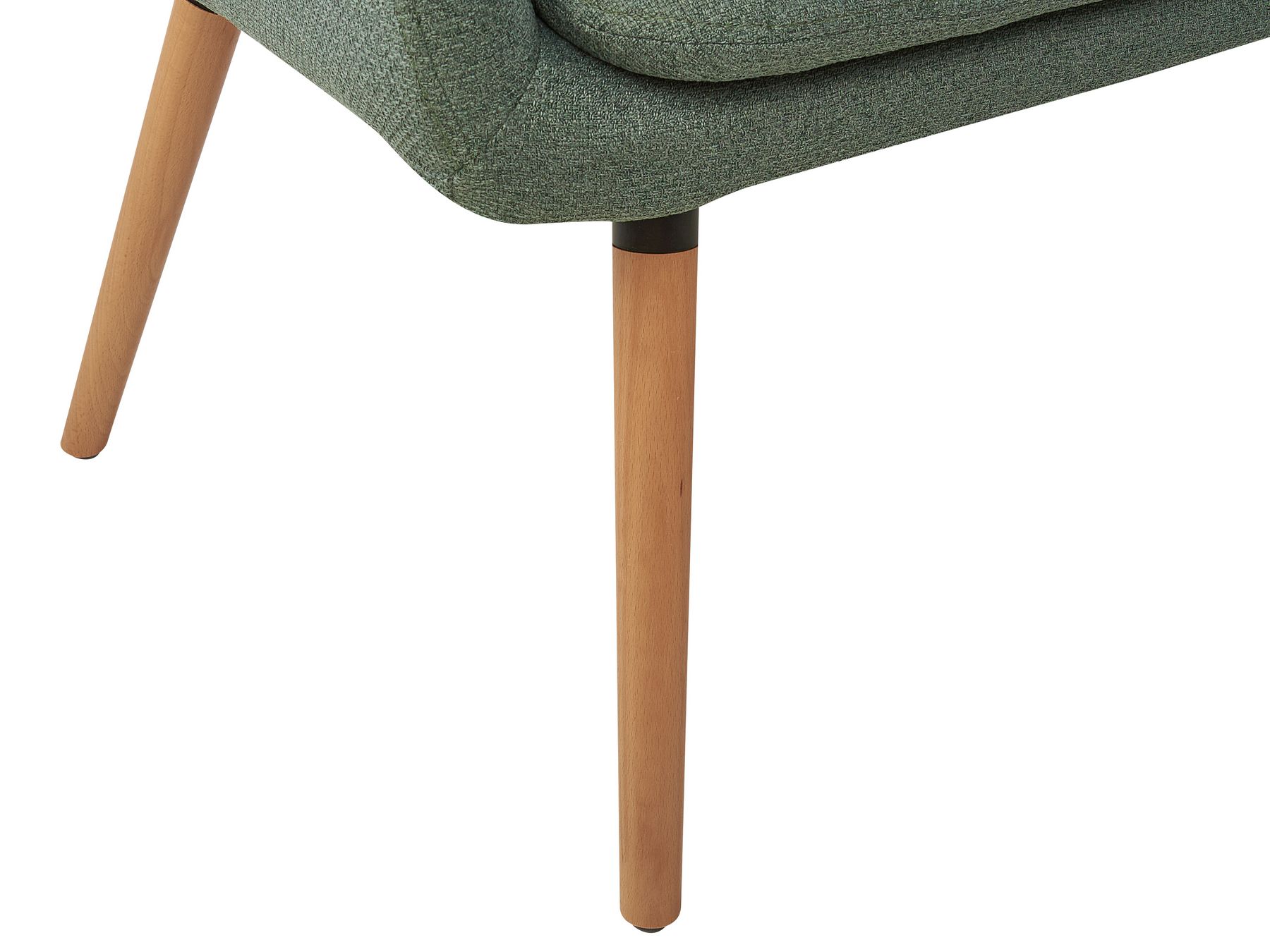 2 Seater Fabric Kitchen Sofa Green TABY