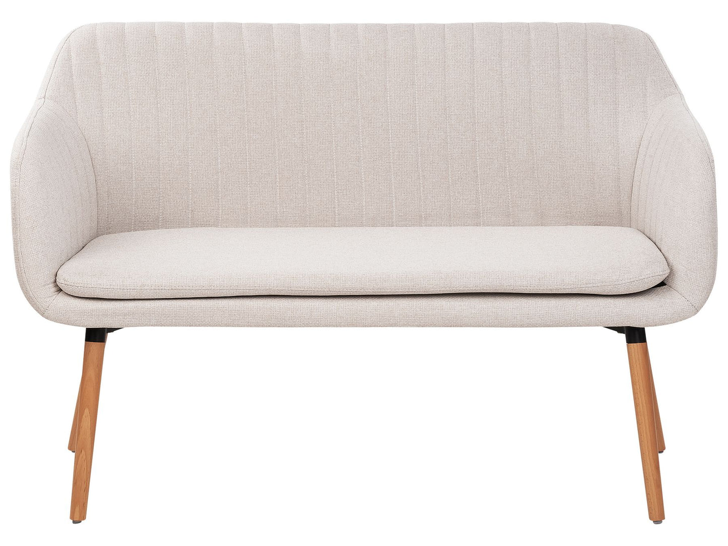 2 Seater Fabric Kitchen Sofa Light Beige TABY