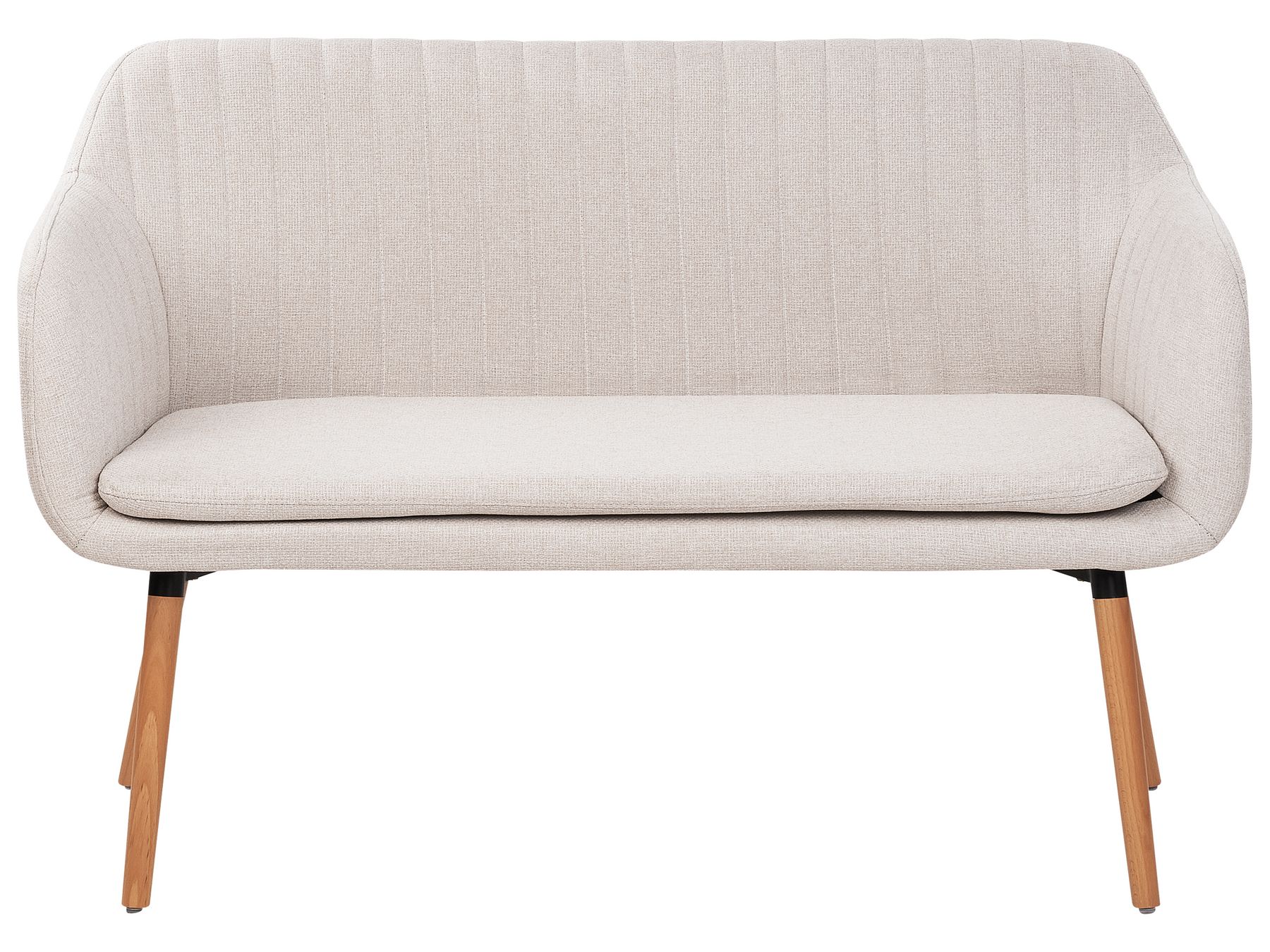2 Seater Fabric Kitchen Sofa Light Beige TABY