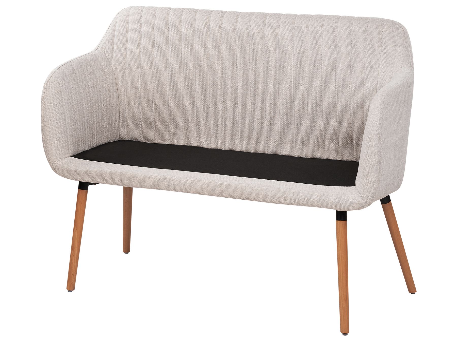 2 Seater Fabric Kitchen Sofa Light Beige TABY