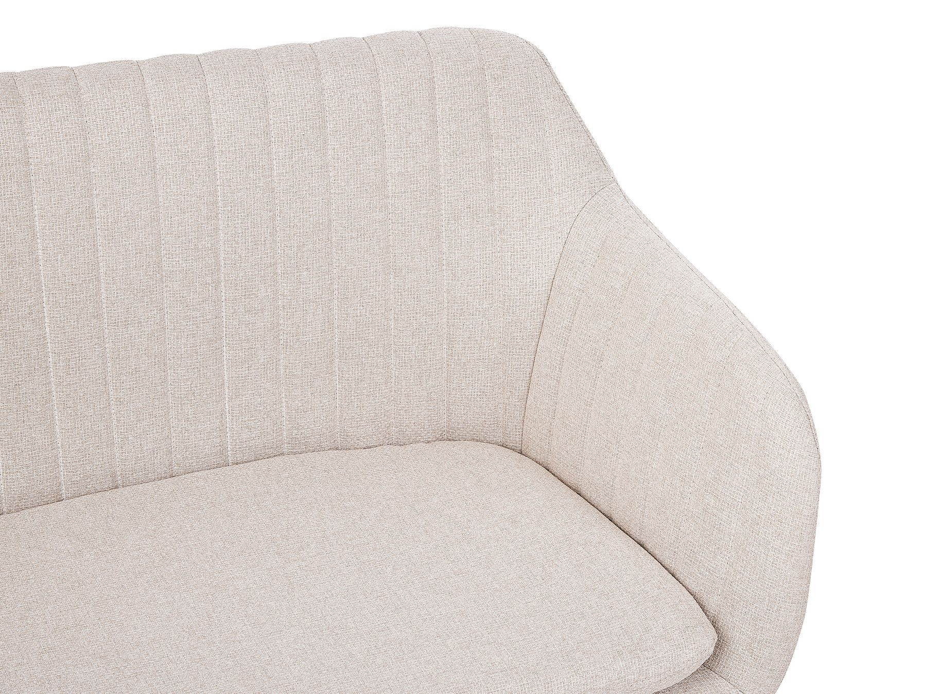 2 Seater Fabric Kitchen Sofa Light Beige TABY