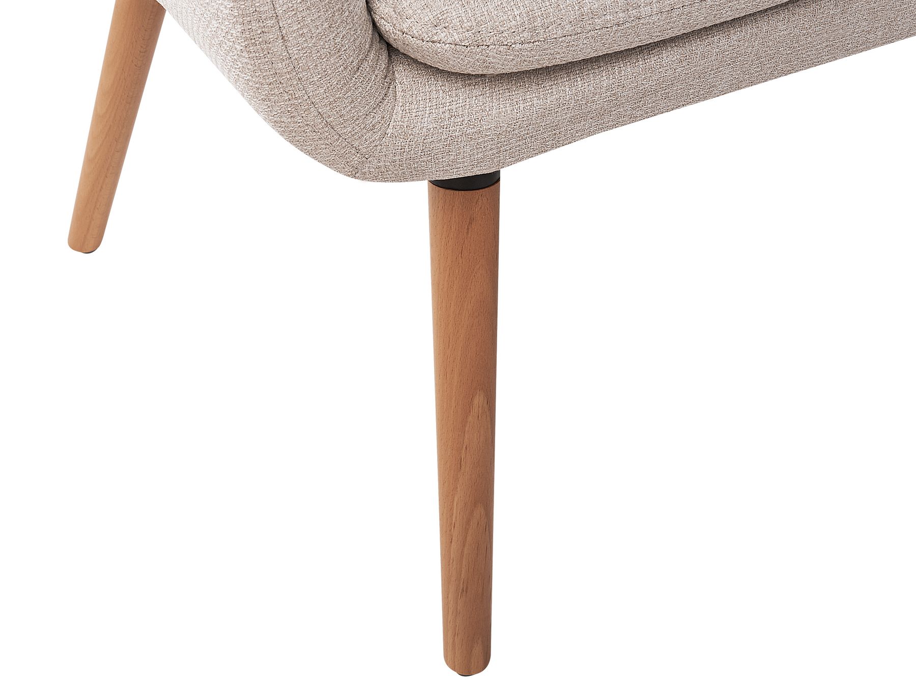2 Seater Fabric Kitchen Sofa Light Beige TABY