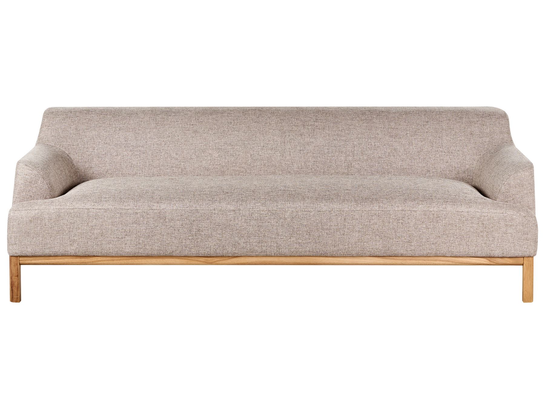 3 Seater Fabric Sofa Light Brown SOSJO