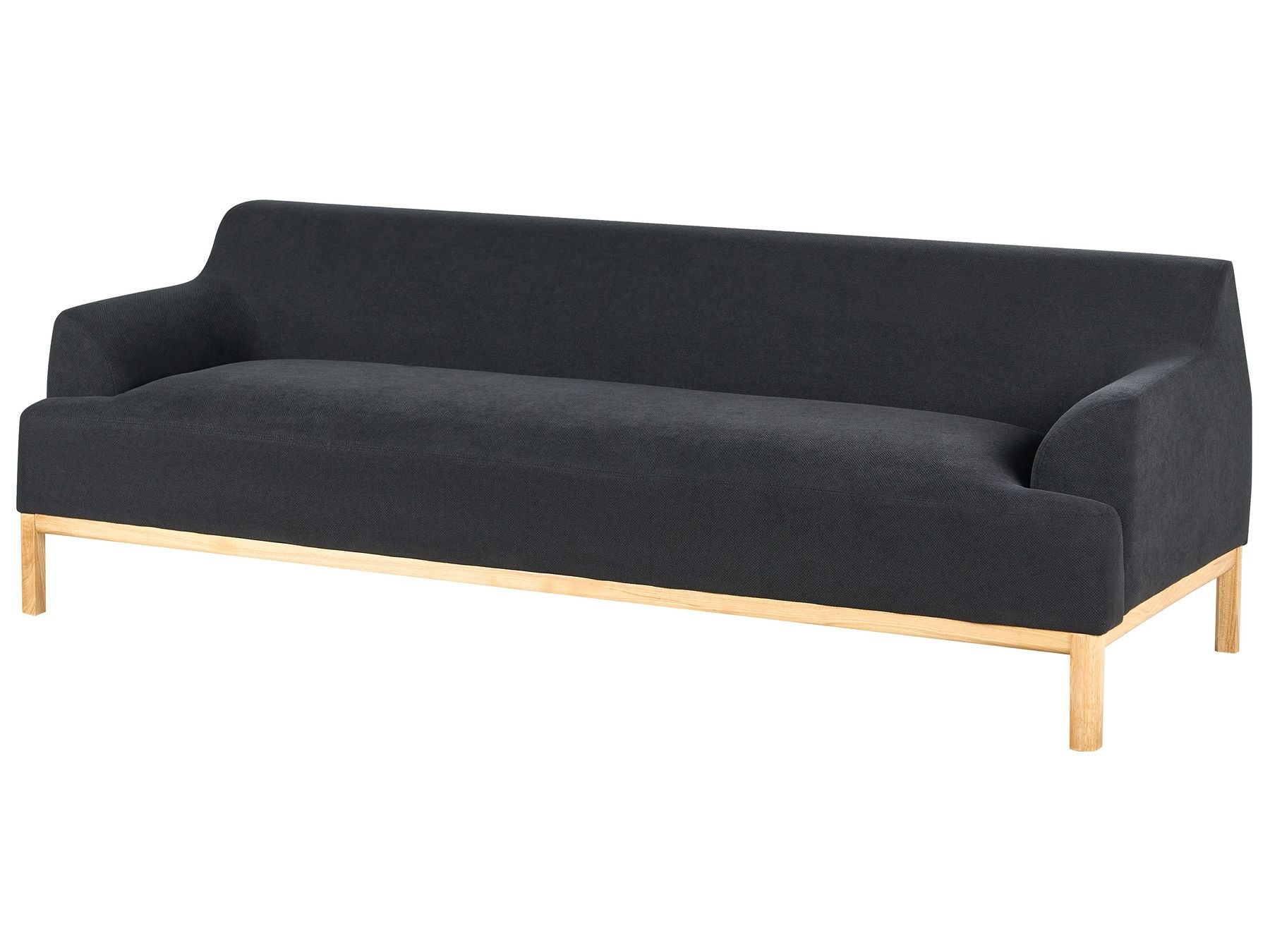3 Seater Fabric Sofa Black SOSJO