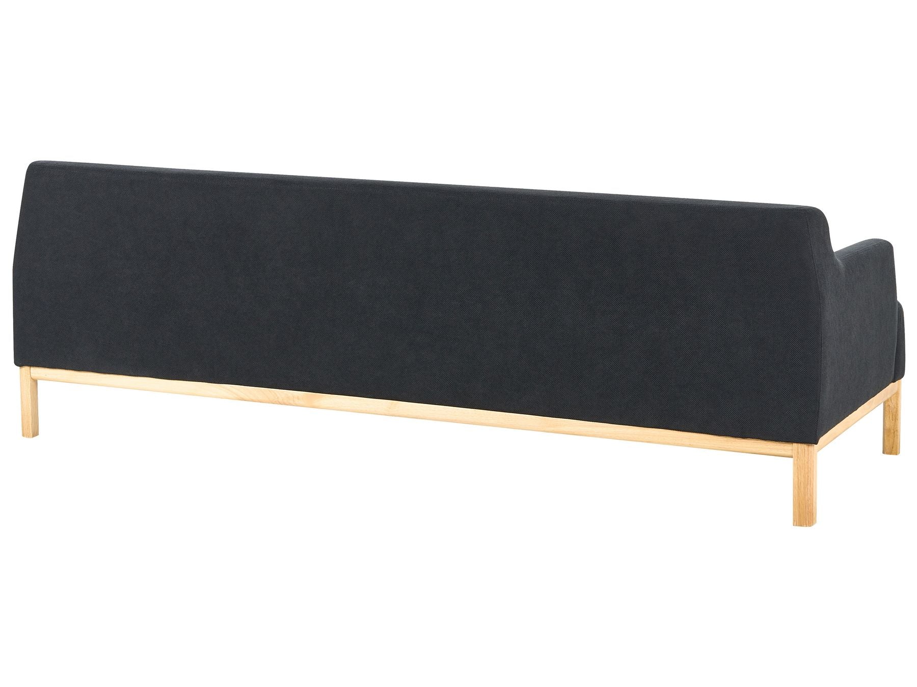 3 Seater Fabric Sofa Black SOSJO