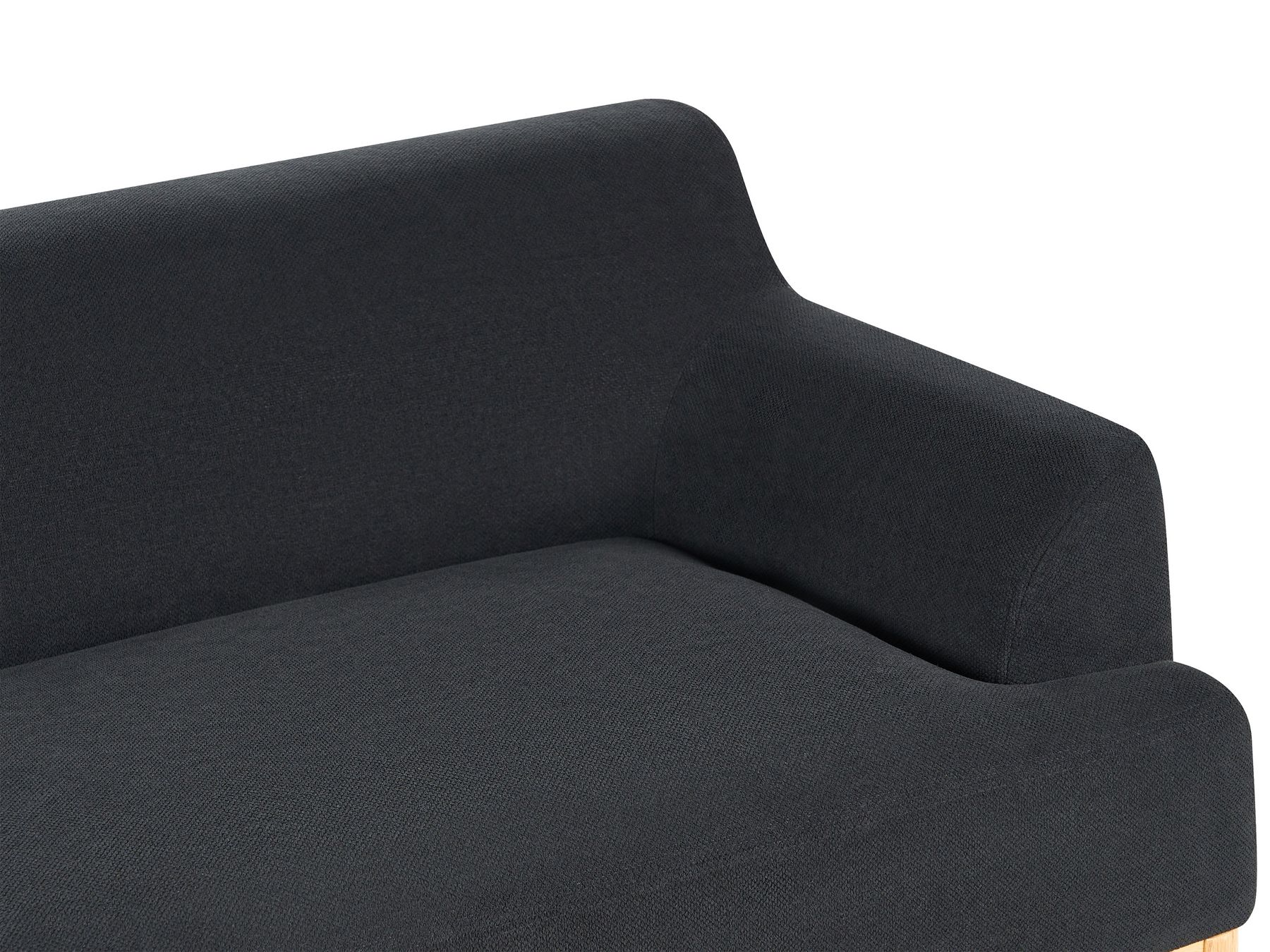 3 Seater Fabric Sofa Black SOSJO