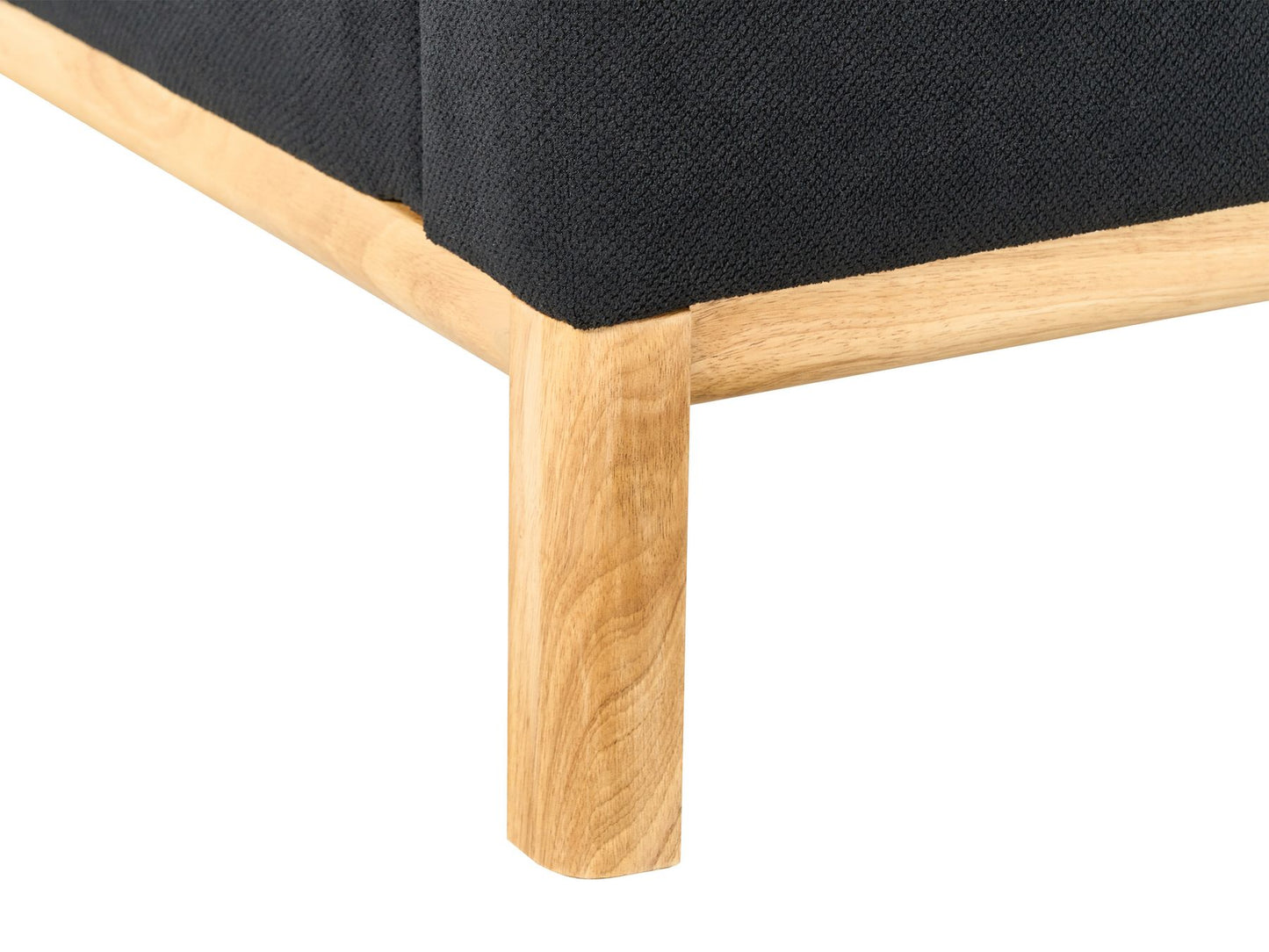 3 Seater Fabric Sofa Black SOSJO