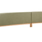 Right Hand Fabric Corner Sofa Green SOSJO