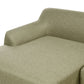 Right Hand Fabric Corner Sofa Green SOSJO