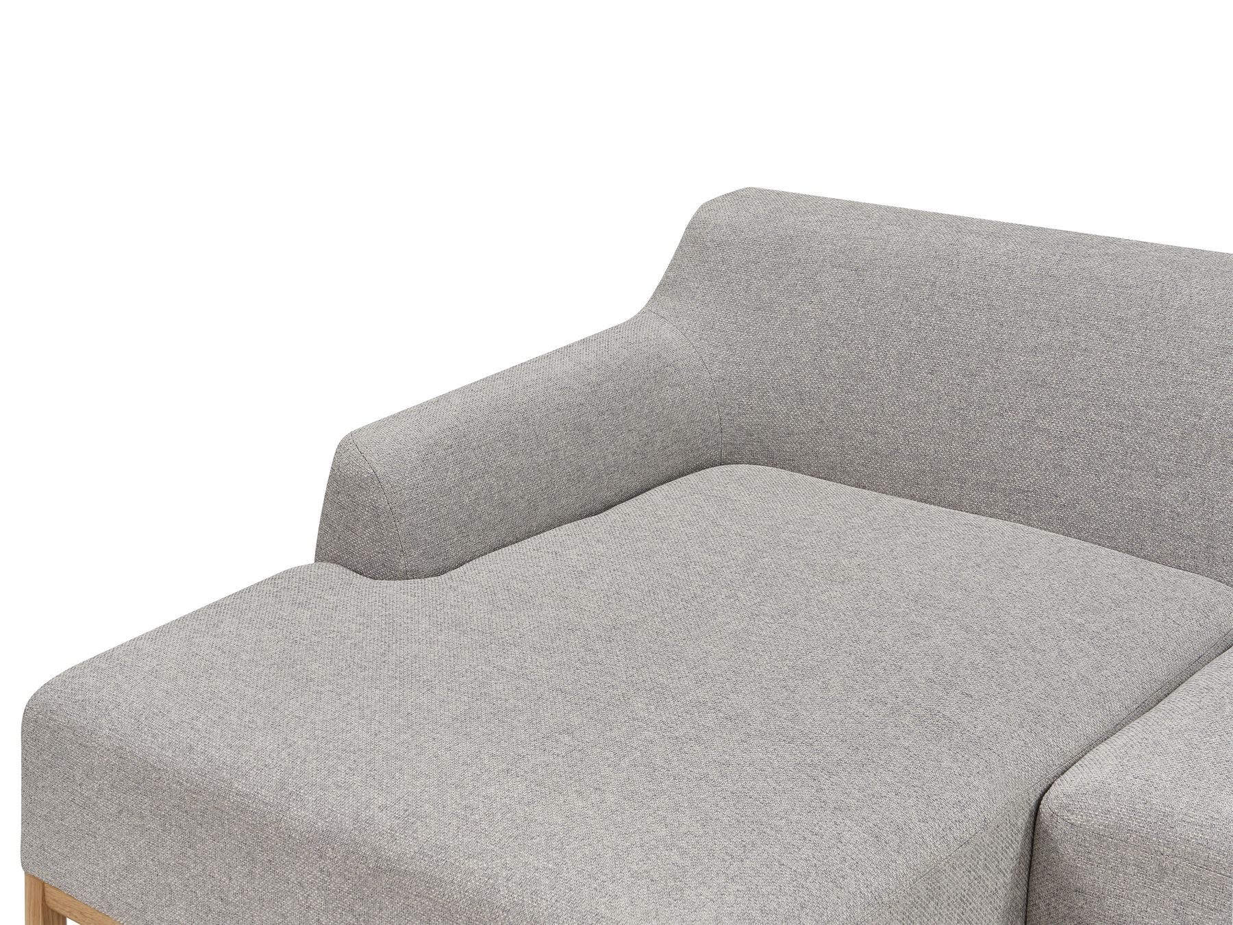 Right Hand Fabric Corner Sofa Grey SOSJO