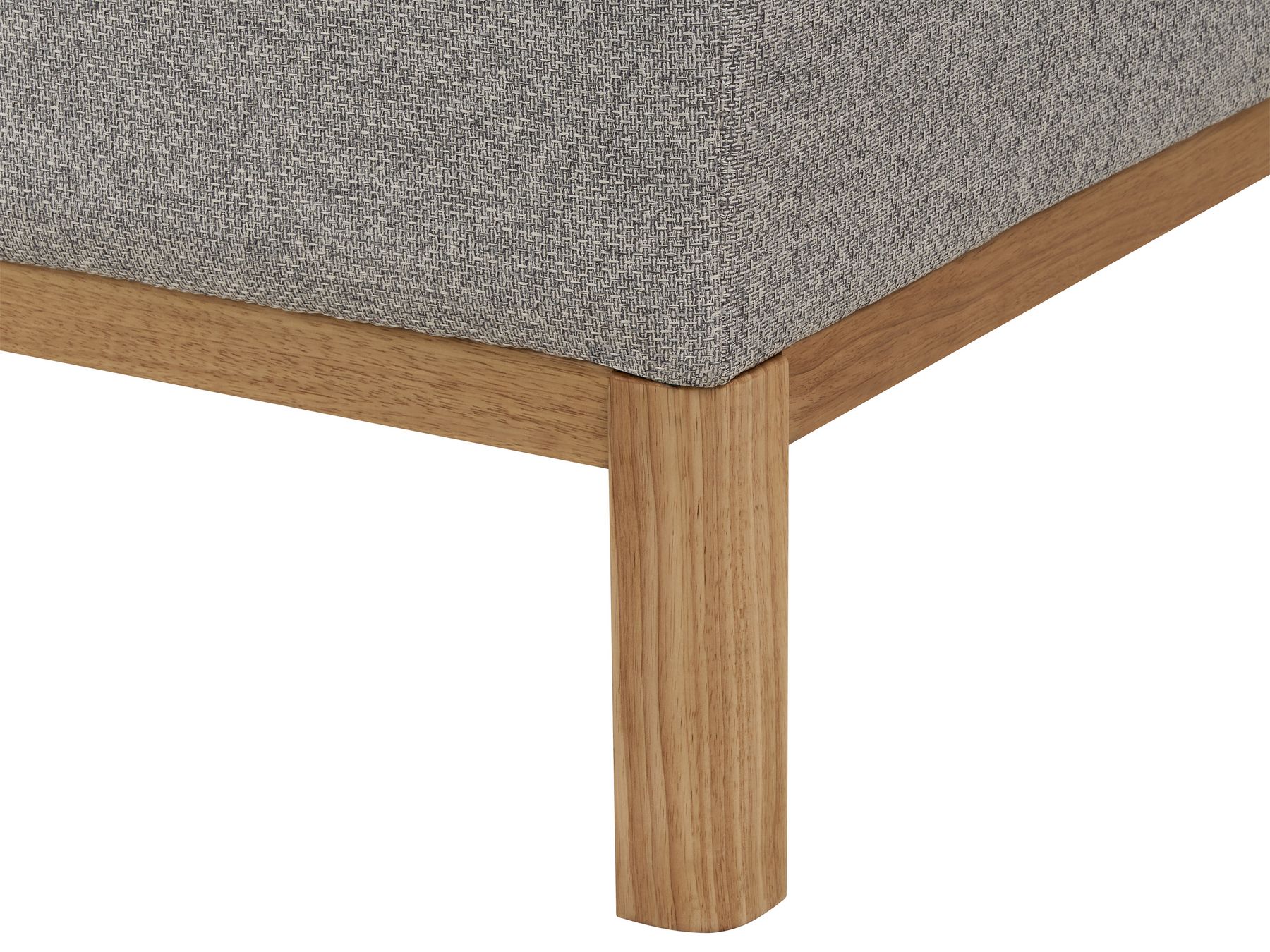 Right Hand Fabric Corner Sofa Grey SOSJO