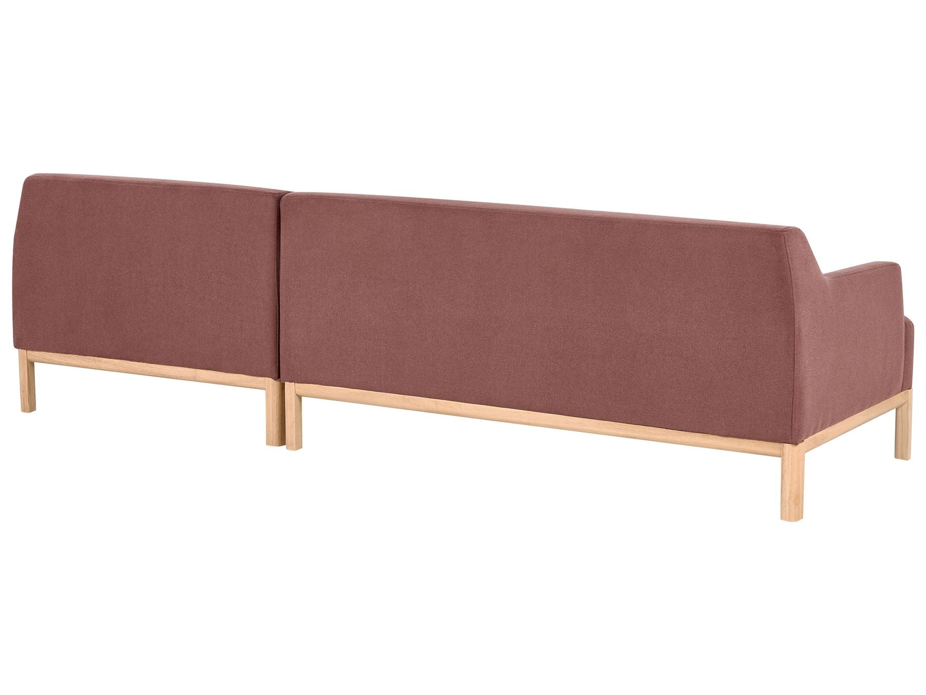 Left Hand Fabric Corner Sofa Burgundy SOSJO