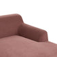 Left Hand Fabric Corner Sofa Burgundy SOSJO