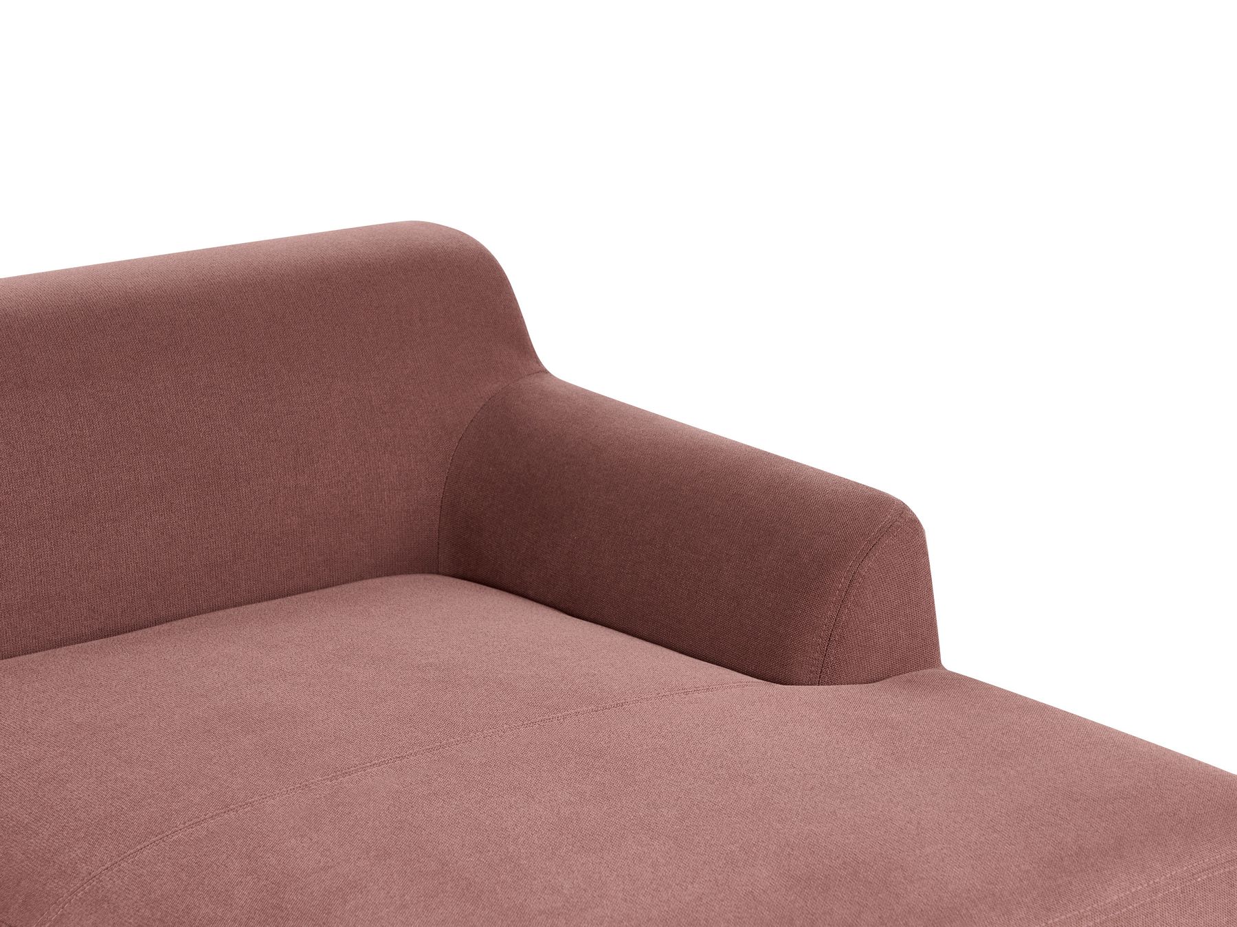 Left Hand Fabric Corner Sofa Burgundy SOSJO