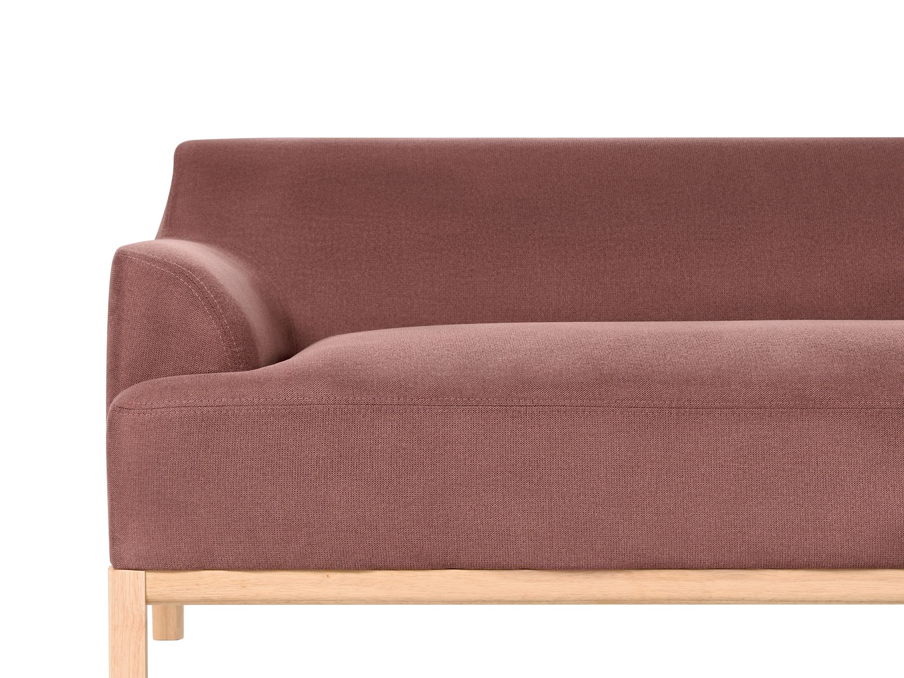 Left Hand Fabric Corner Sofa Burgundy SOSJO
