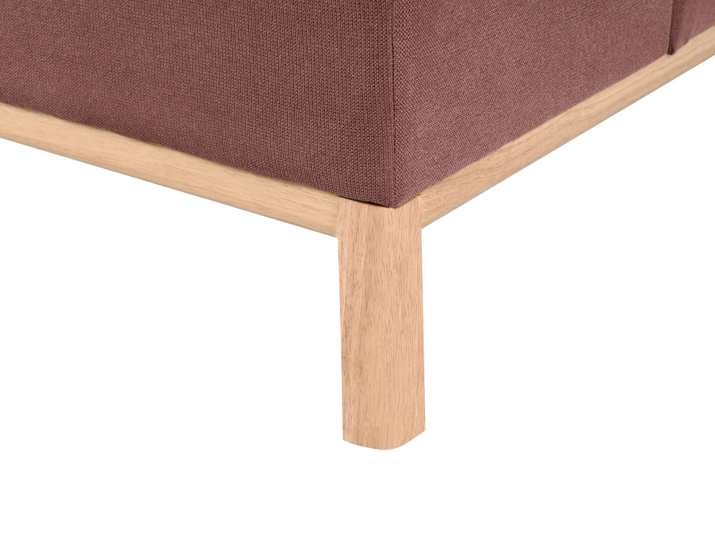 Left Hand Fabric Corner Sofa Burgundy SOSJO