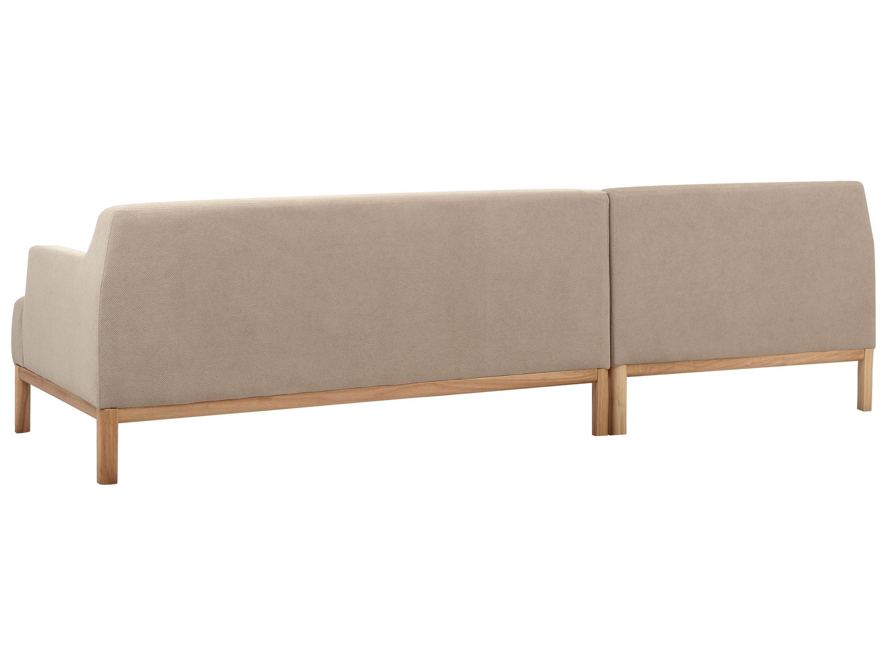 Right Hand Fabric Corner Sofa Taupe SOSJO