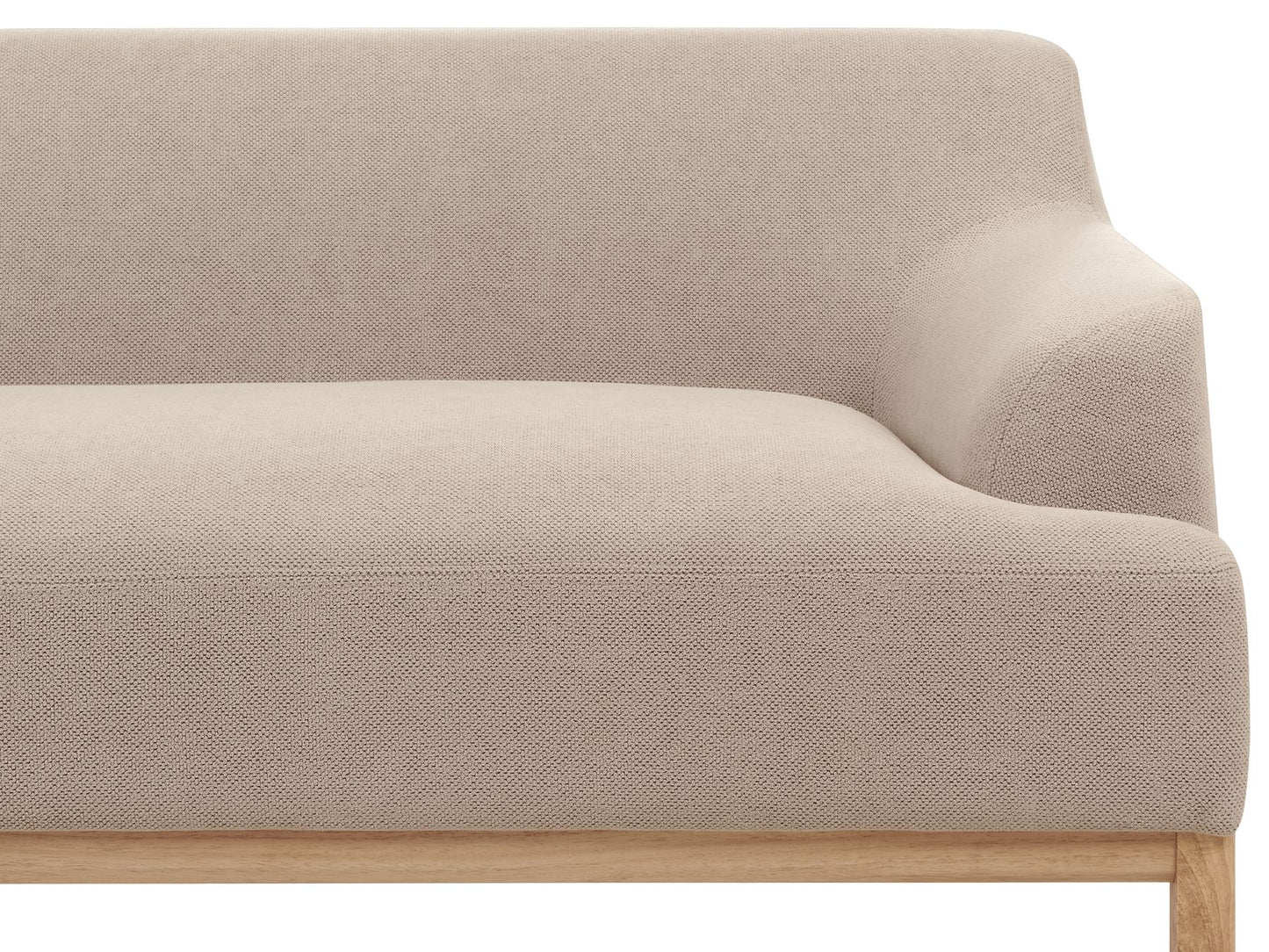 Right Hand Fabric Corner Sofa Taupe SOSJO