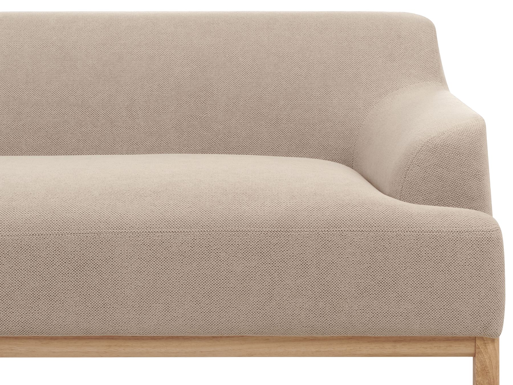 Right Hand Fabric Corner Sofa Taupe SOSJO