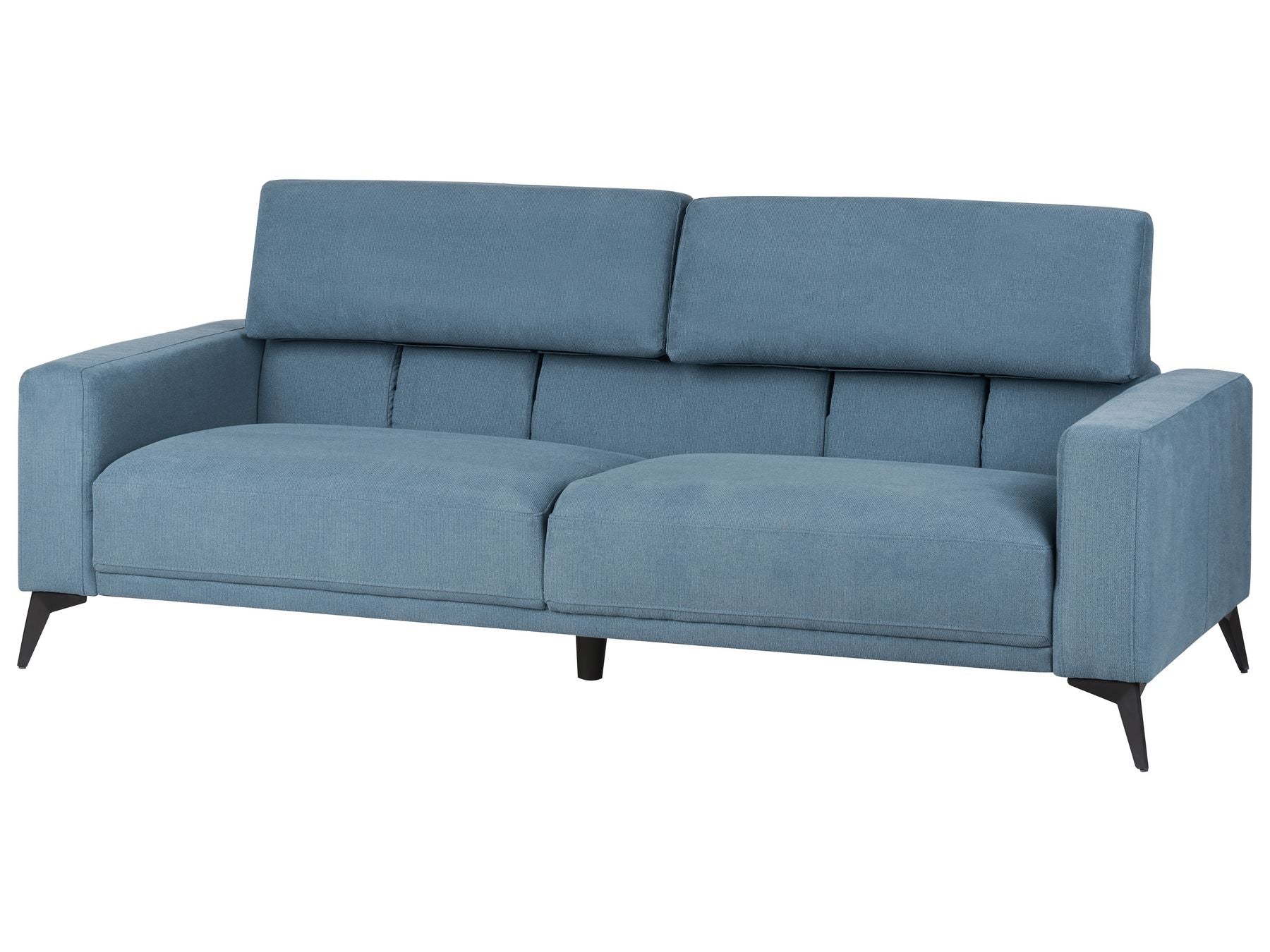 3 Seater Fabric Sofa Blue ANGE