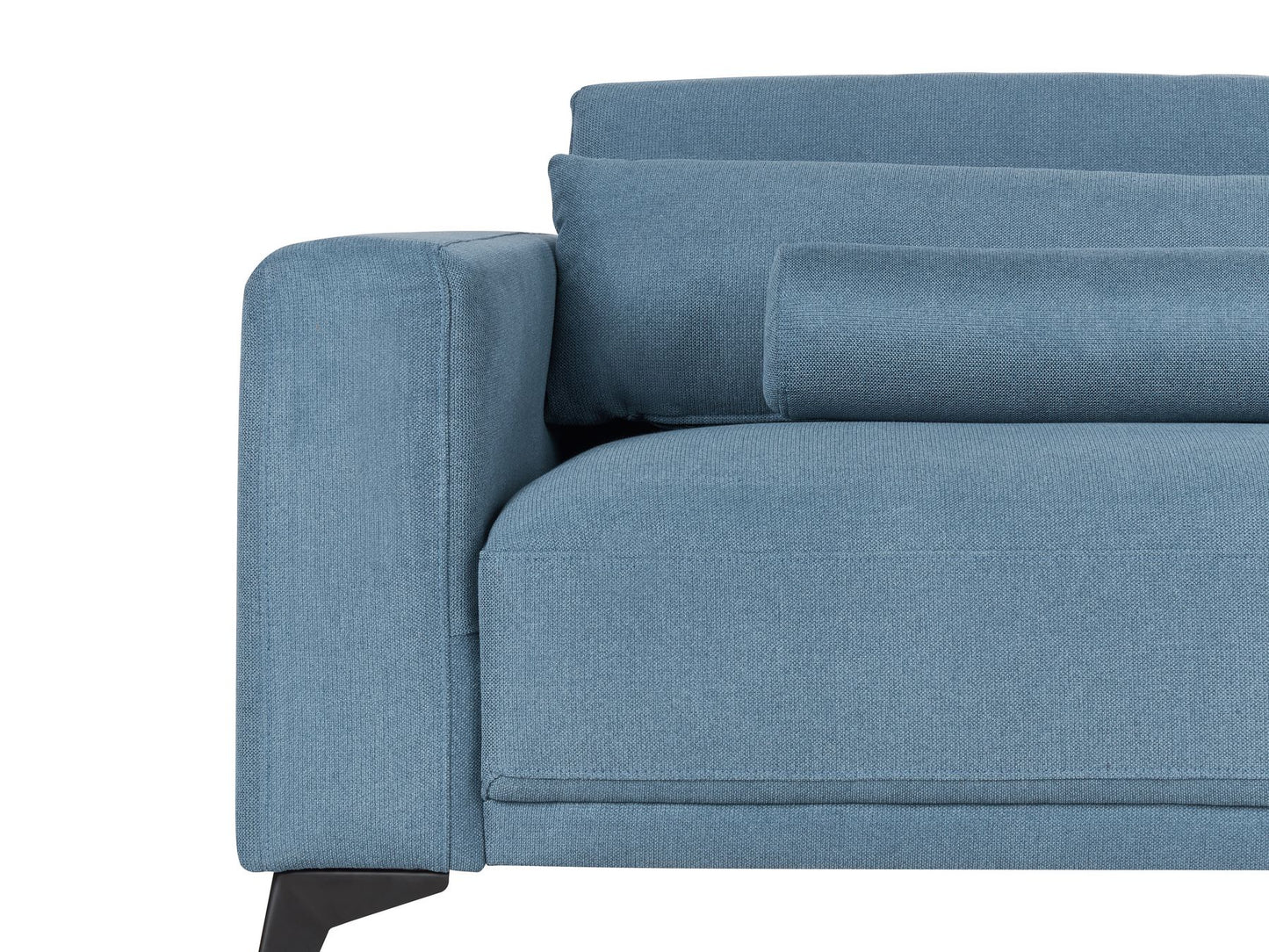 3 Seater Fabric Sofa Blue ANGE