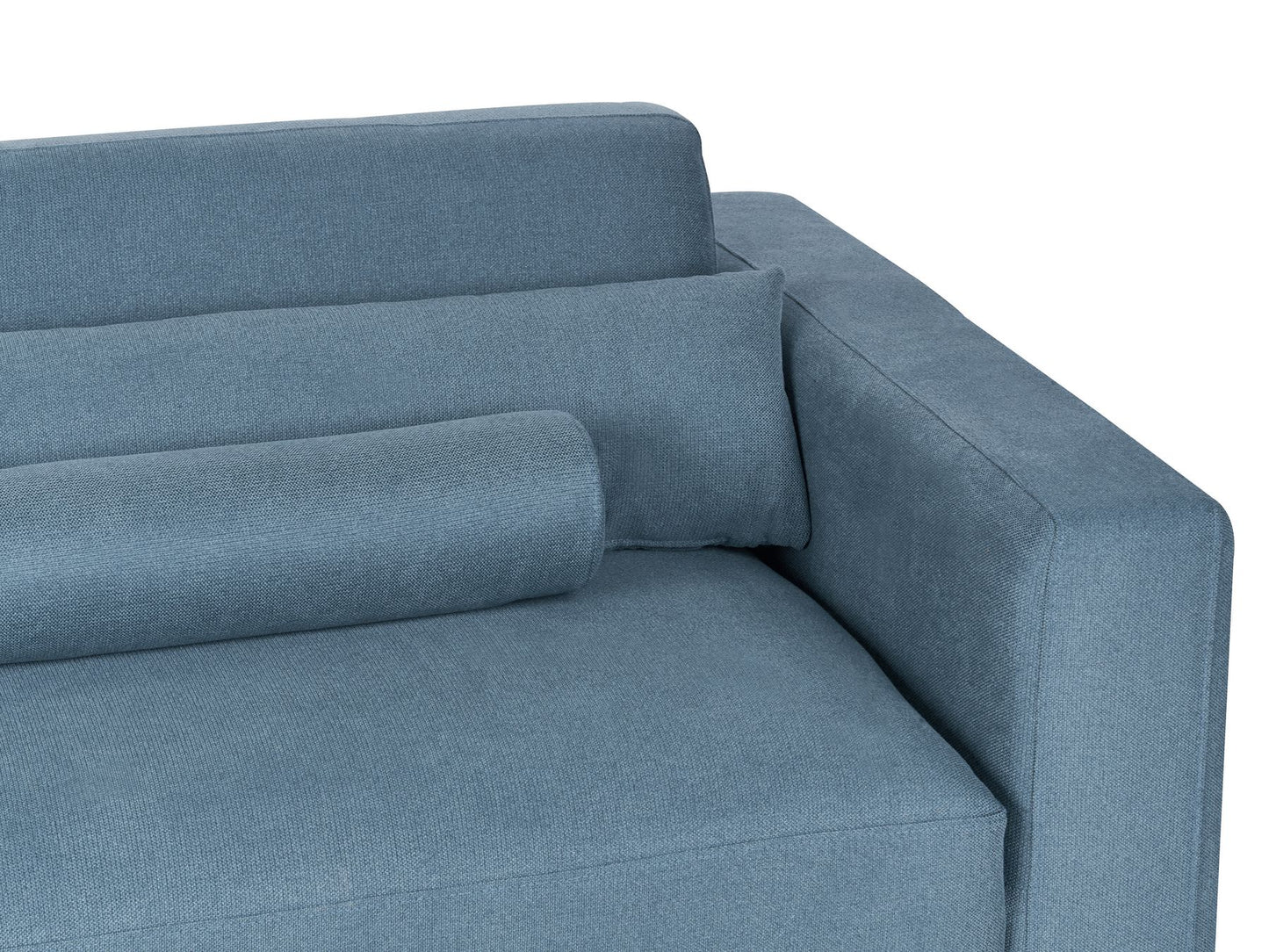 3 Seater Fabric Sofa Blue ANGE