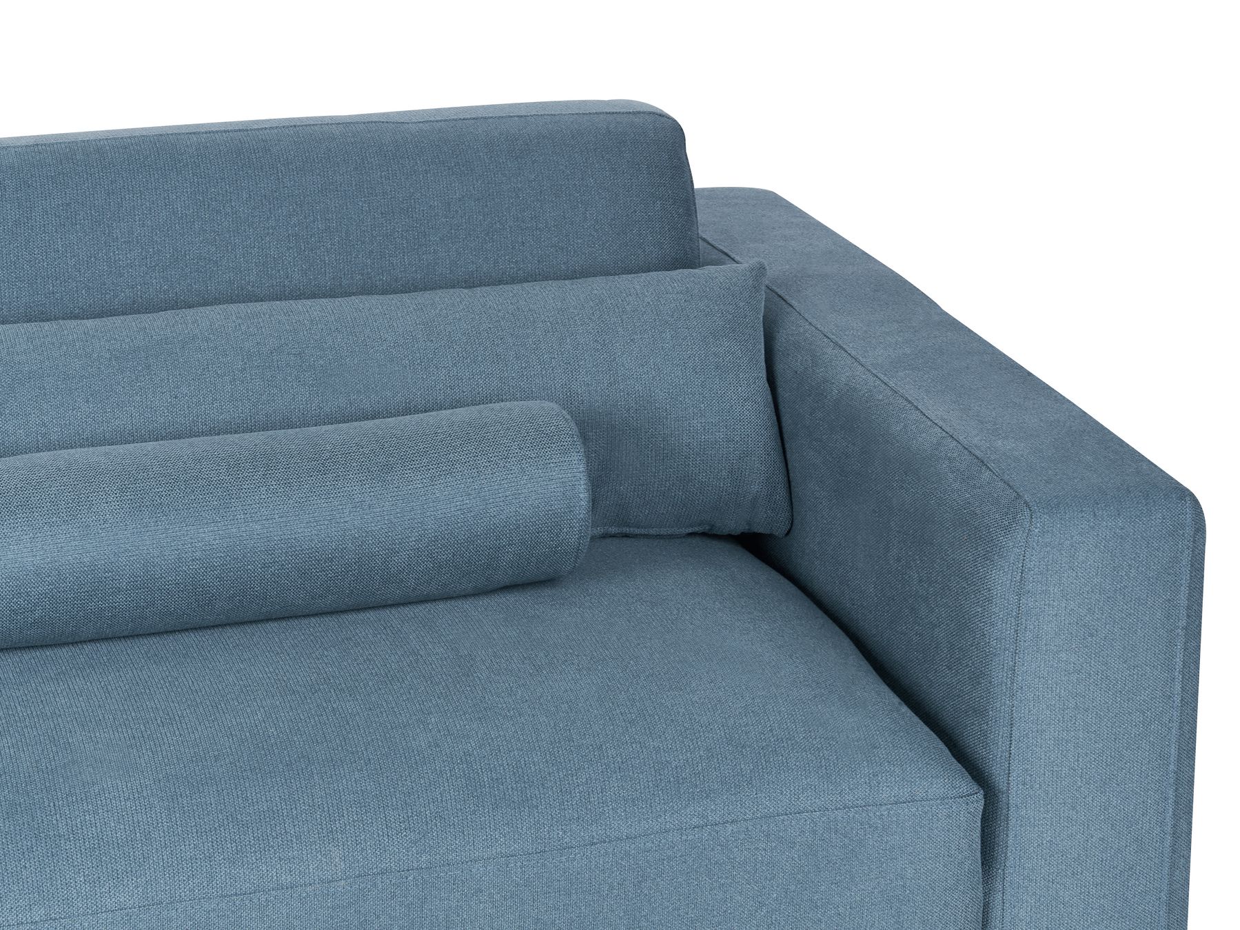3 Seater Fabric Sofa Blue ANGE