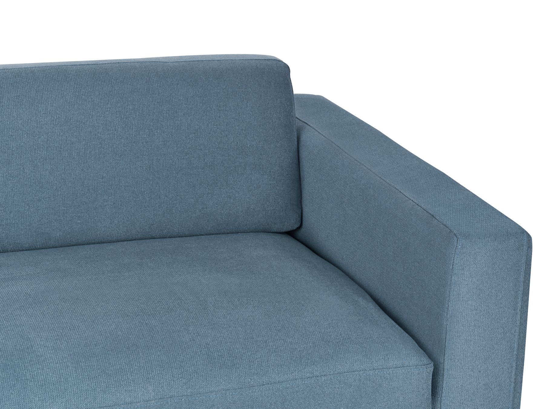 3 Seater Fabric Sofa Blue ANGE