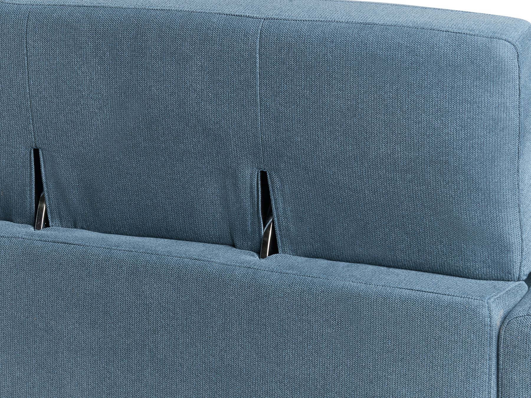 3 Seater Fabric Sofa Blue ANGE