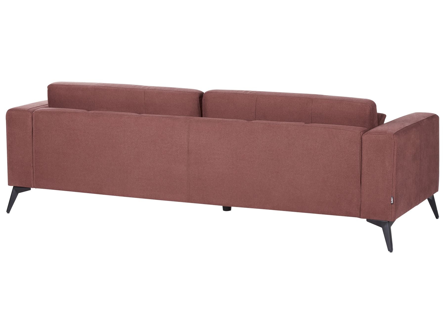 3 Seater Fabric Sofa Burgundy ANGE